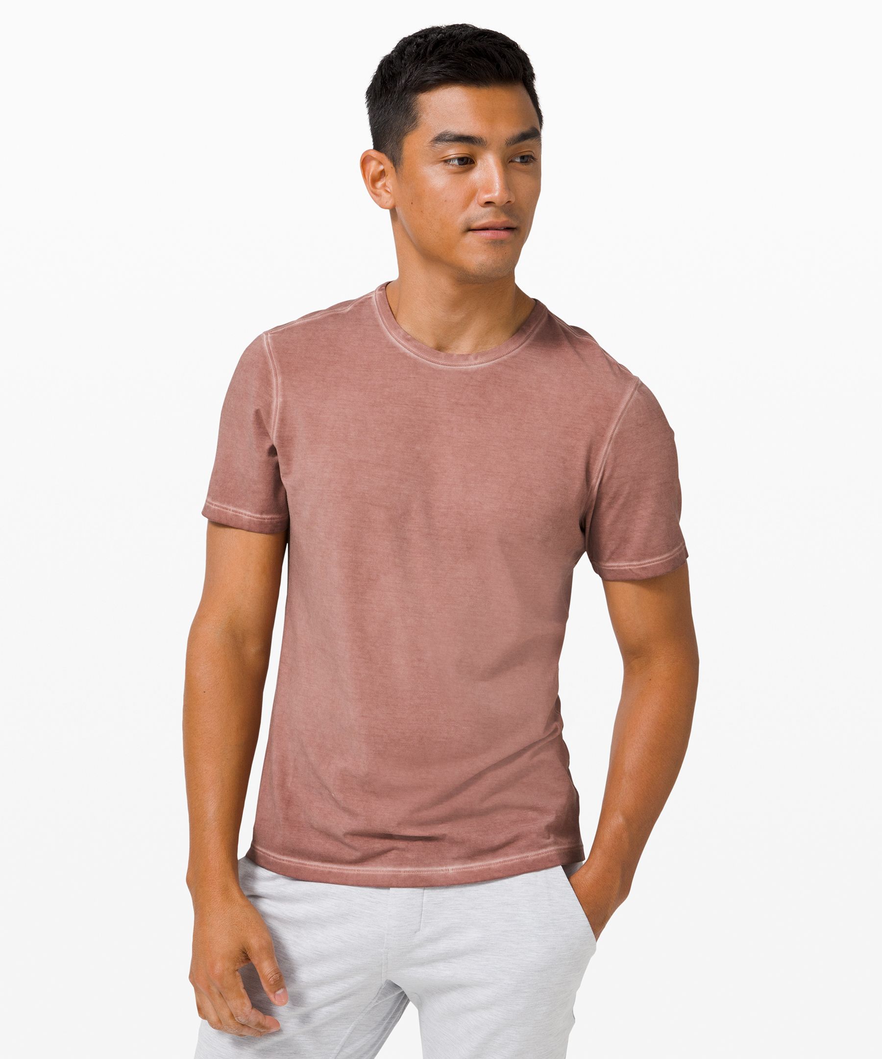 Lululemon 5 Year Basic Tee  *sun Wash In Red Dust Sun Wash