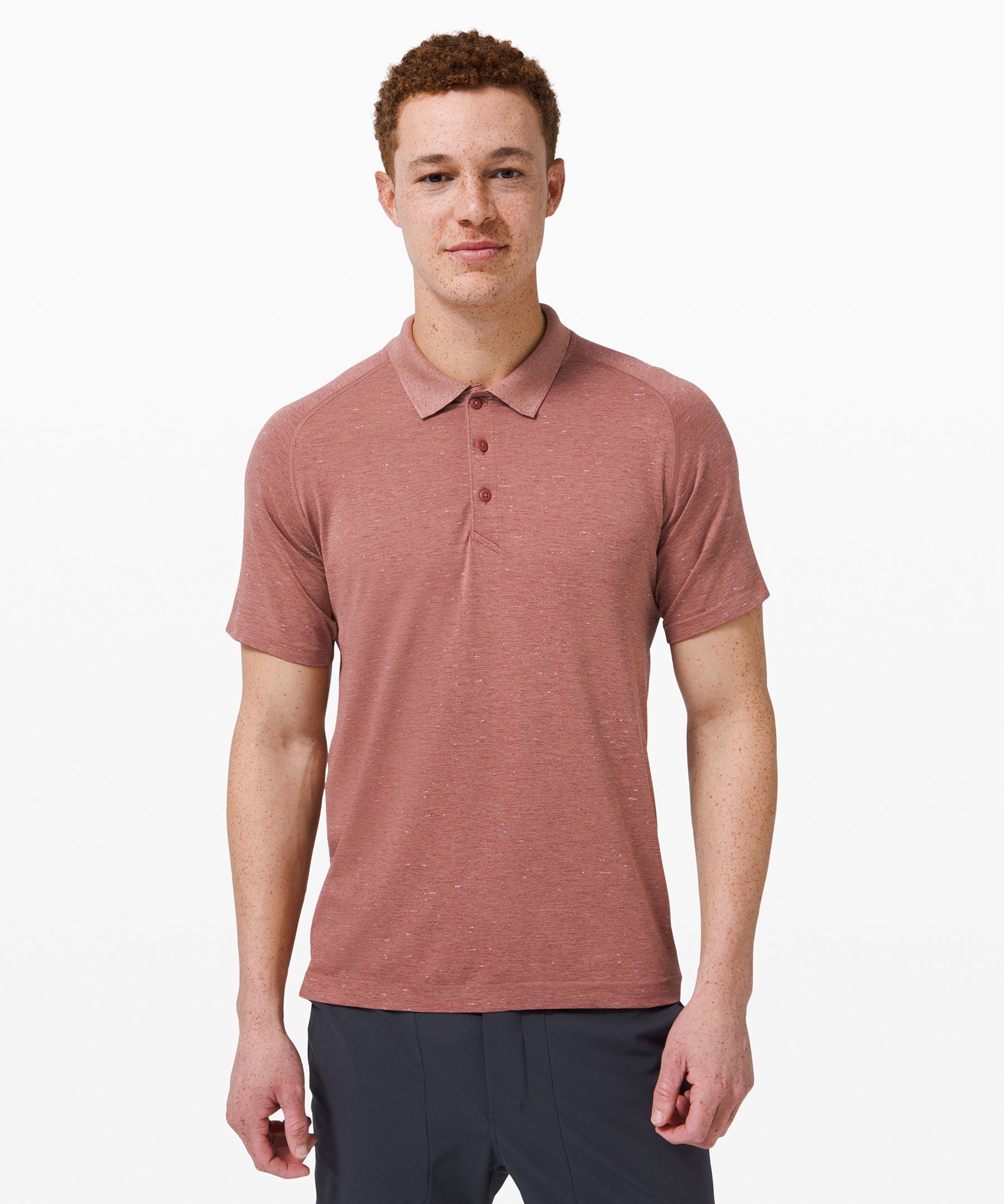 Lululemon Metal Vent Tech Polo 2.0 In Brown