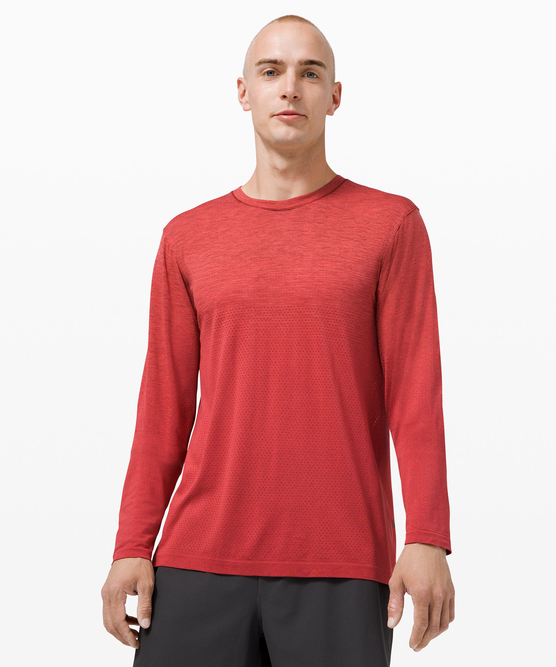 Lululemon Metal Vent Breathe Long Sleeve In Red