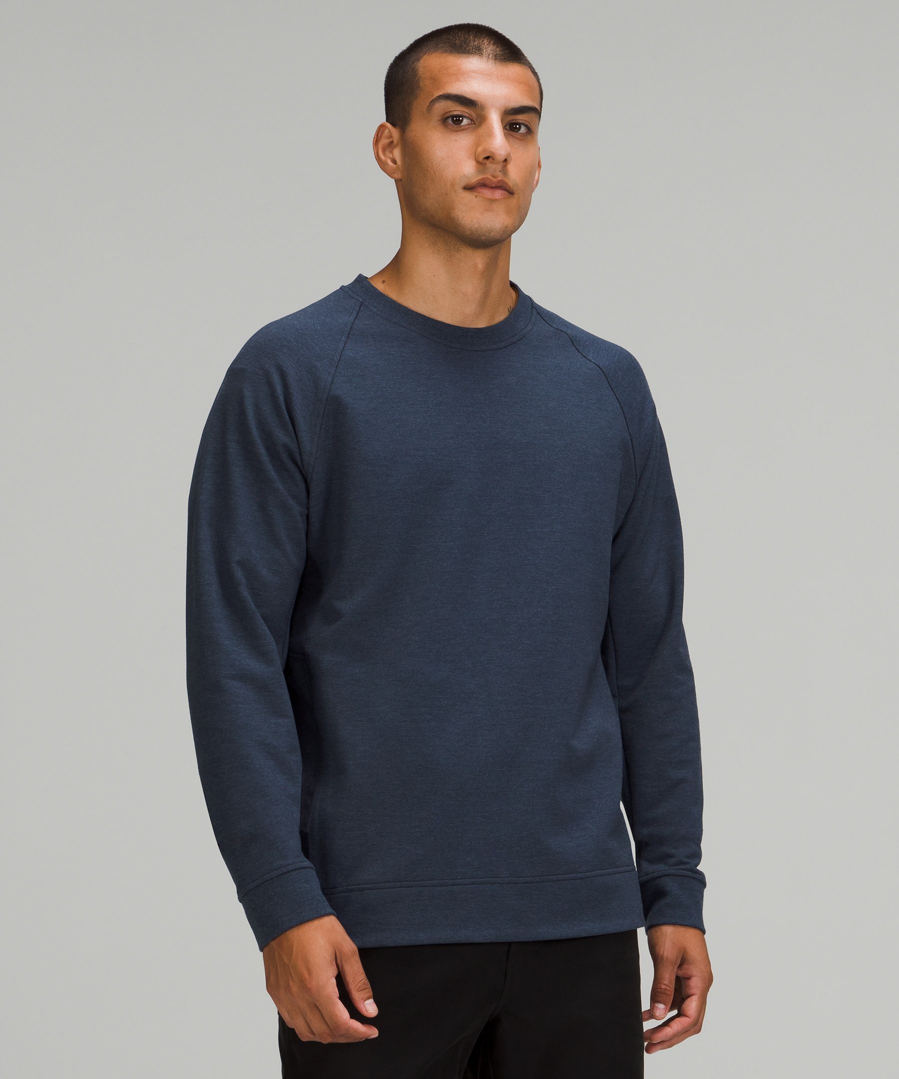 Lululemon Athletica Sweatshirt Crew Neck Long Sleeve Pullover Casual Grey  Blue 8