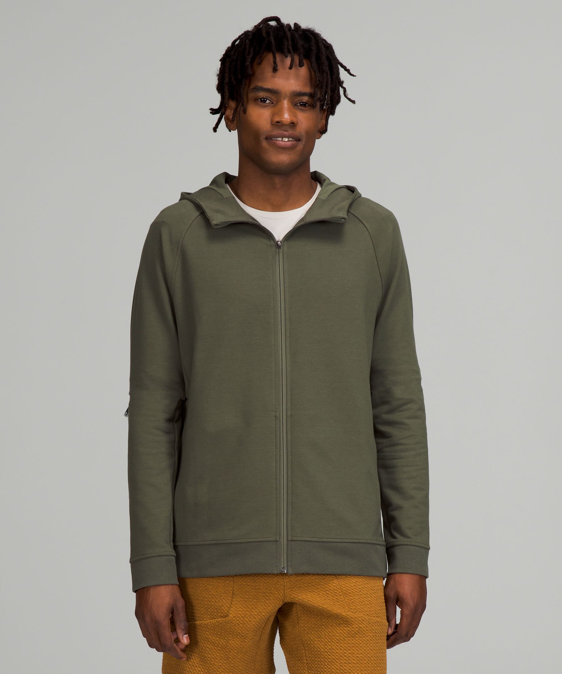 Lululemon City Sweat Full-zip Hoodie In Medium Olive