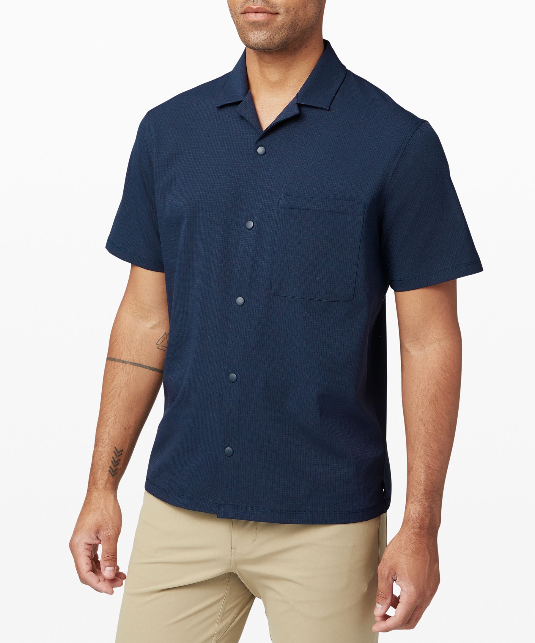 Lululemon Airing Easy Camp Collar Shirt - Raw Linen - lulu fanatics