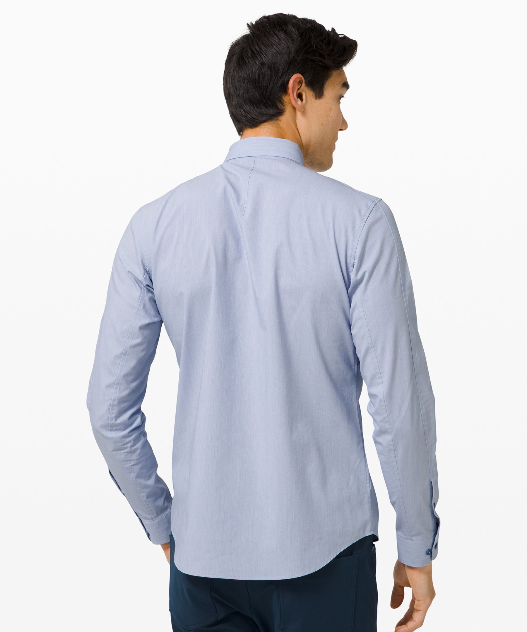 Lululemon Down to the Wire Long Sleeve Shirt - White - lulu fanatics