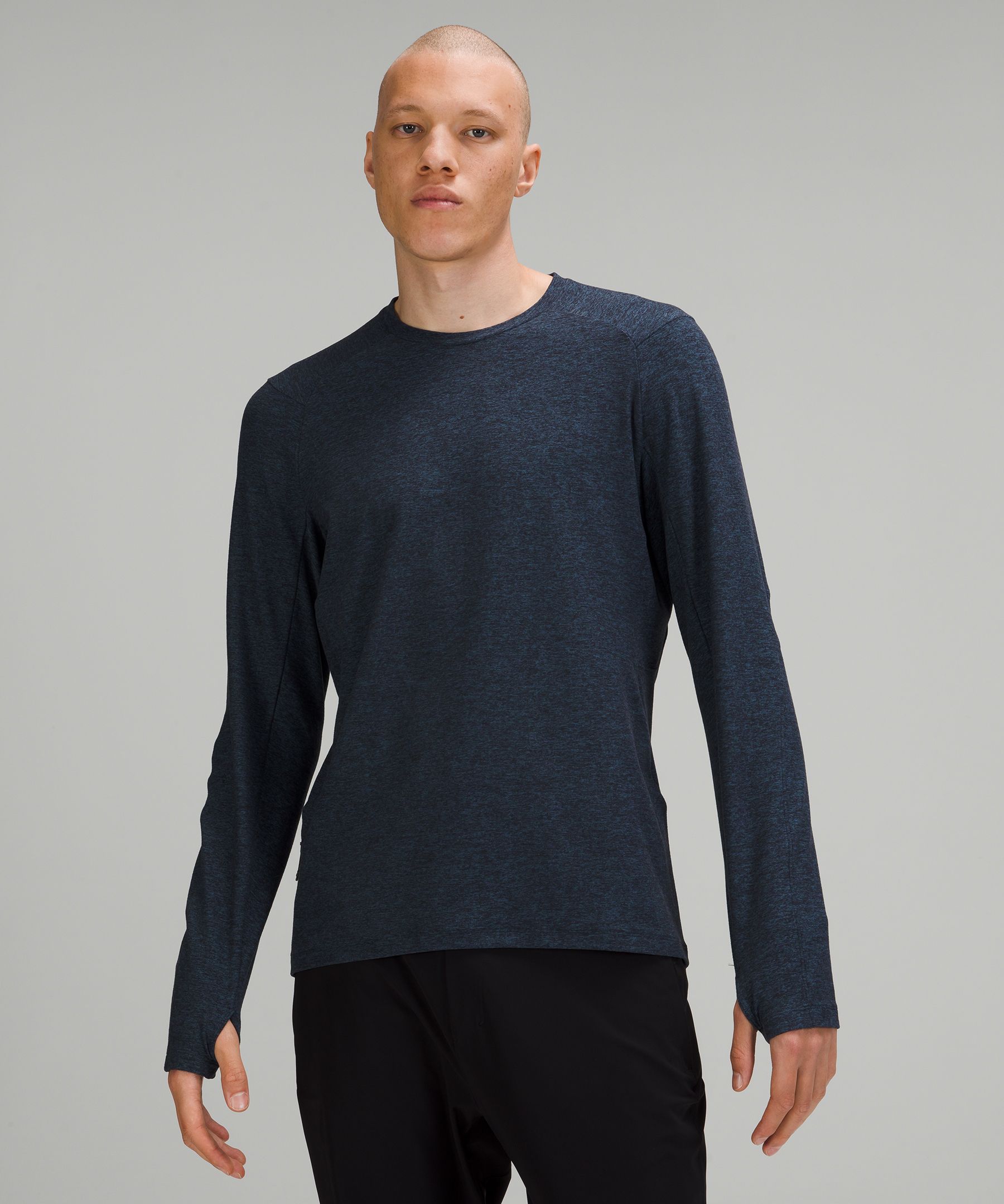 Lululemon Its Rulu Run Long Sleeve Shirt Data Rush Mini Jacquard