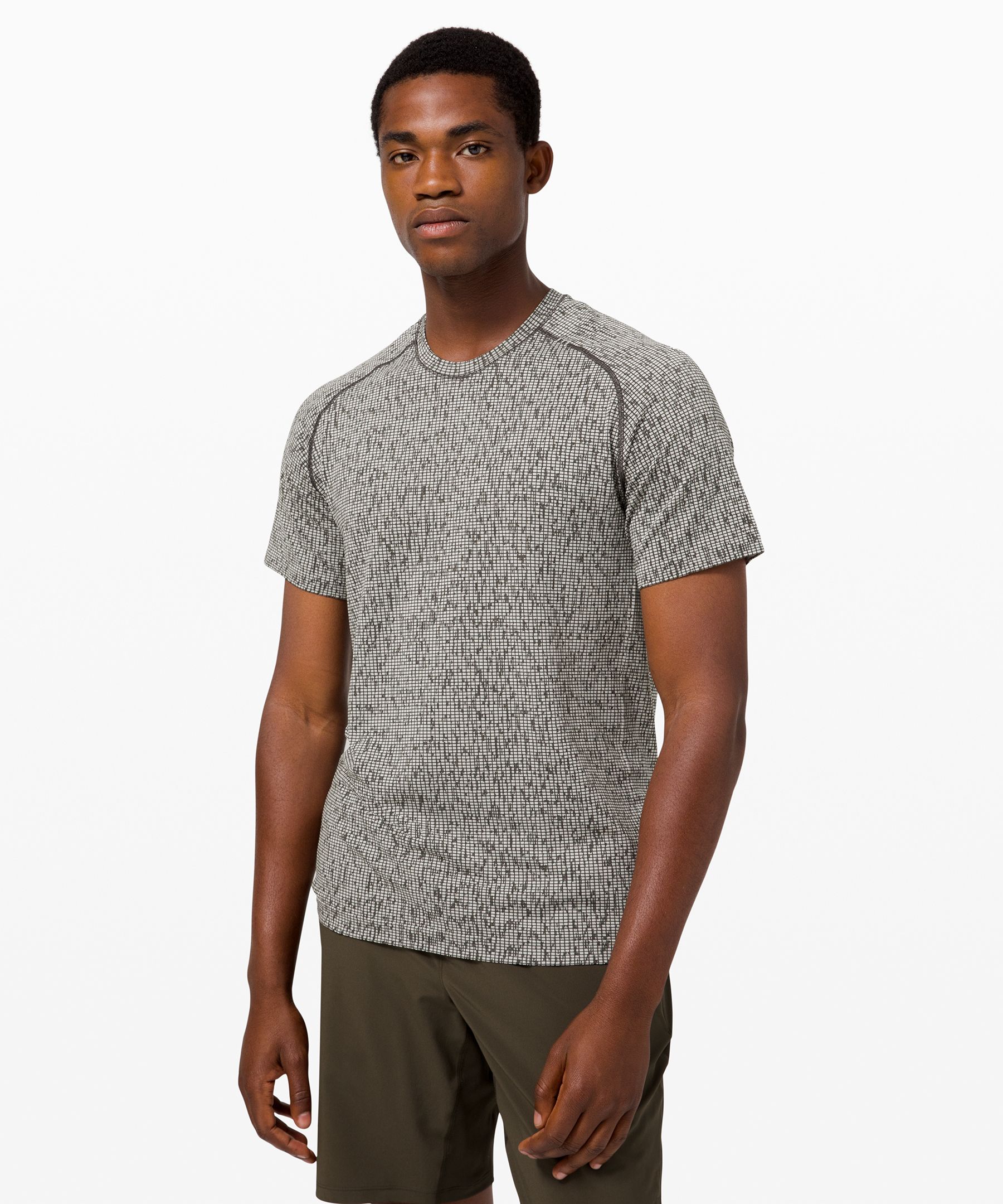 Lululemon Metal Vent Tech Short Sleeve Shirt 2.0 In Space Code Graphite Grey/vapor