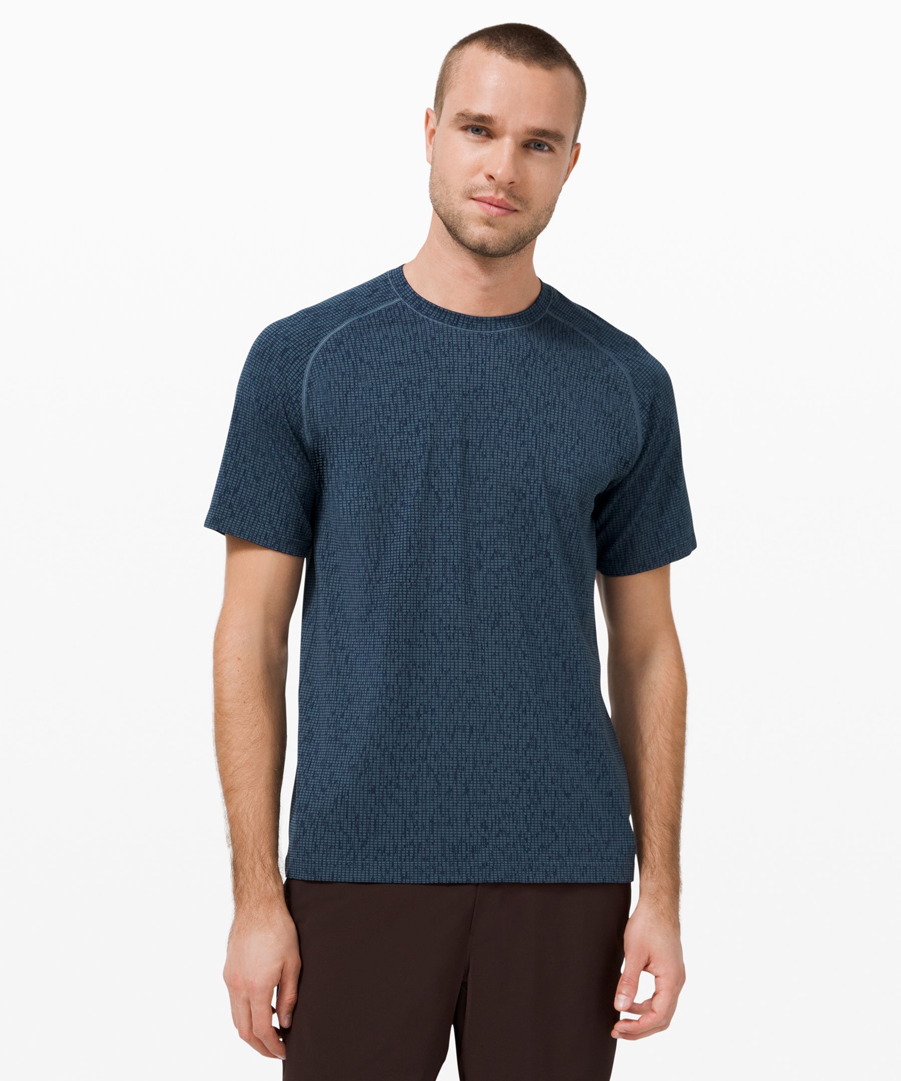 Lululemon Metal Vent Tech Short Sleeve 2.0 In Navy