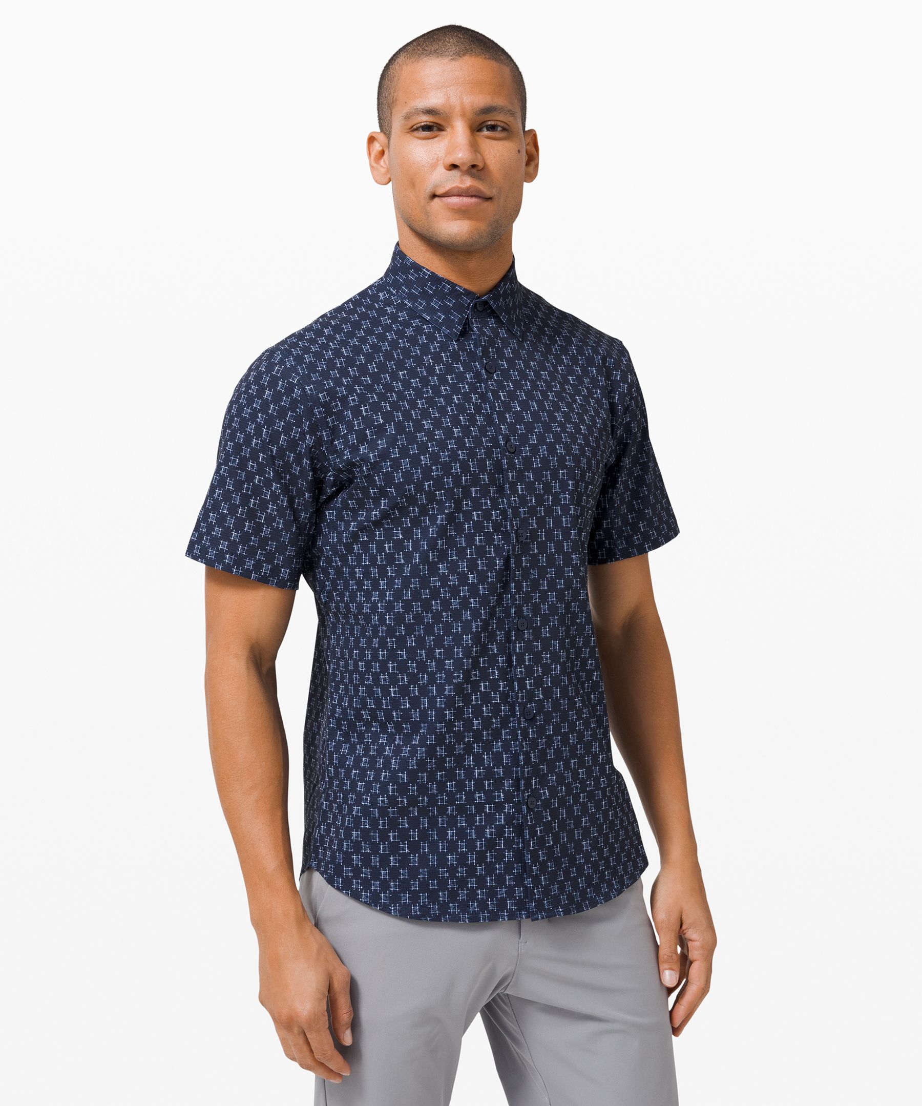 lululemon short sleeve button down