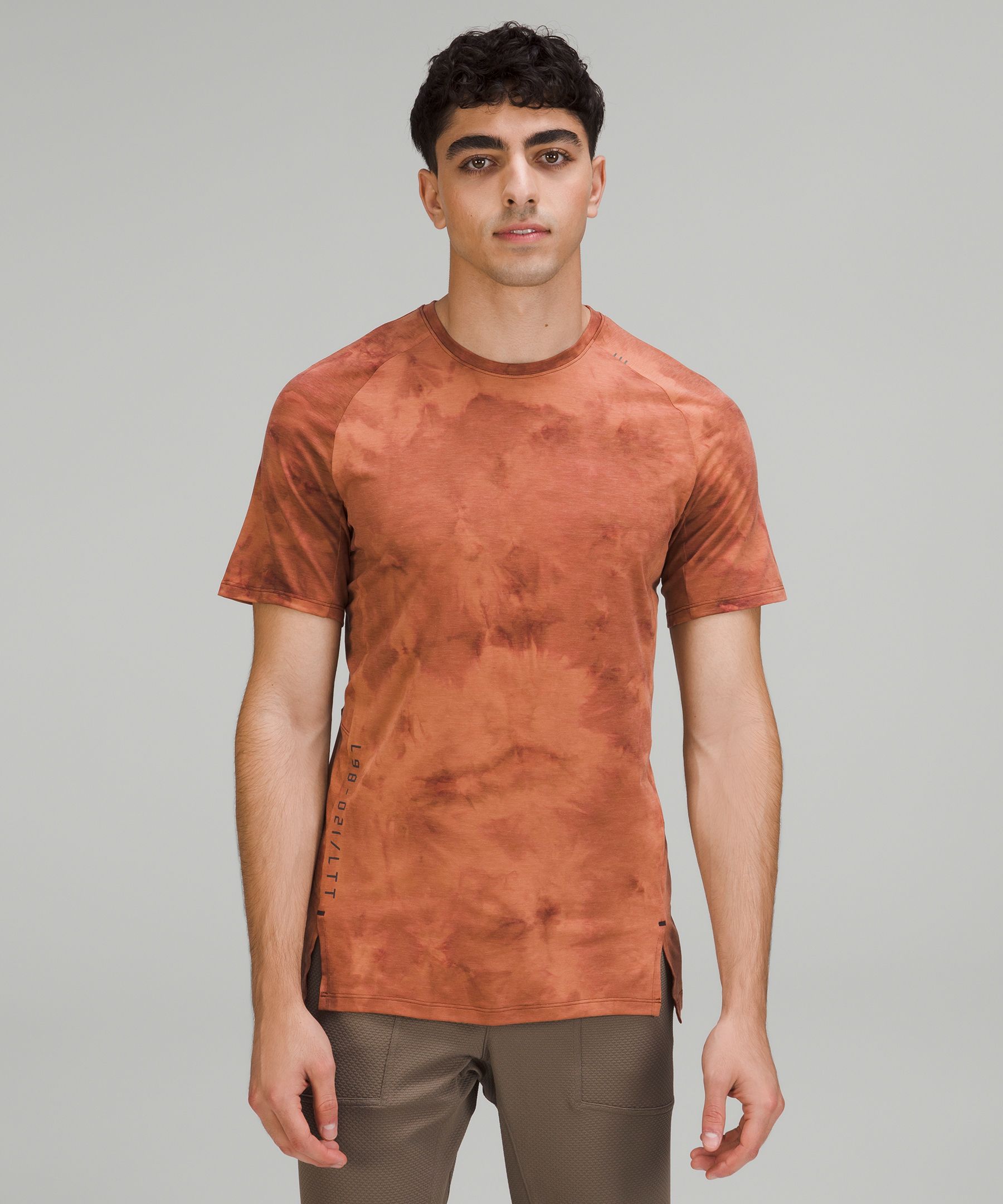 Lululemon Always Agile Short Sleeve Shirt In Tidal Dye Desert Sun Date  Brown