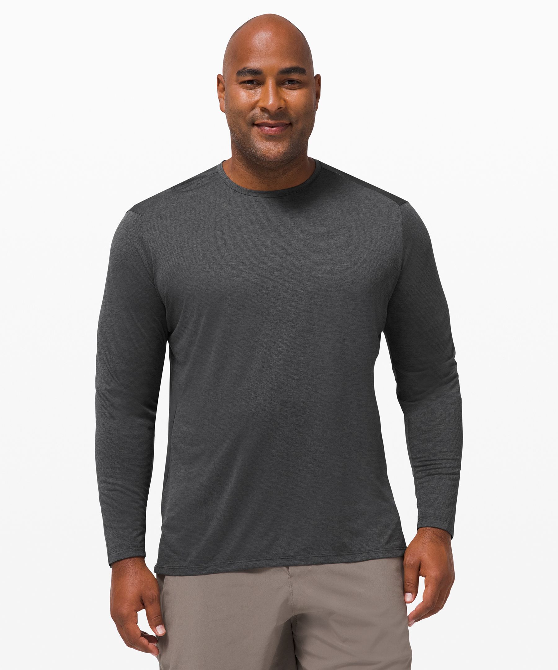 Lululemon Fast And Free Long Sleeve In Grey