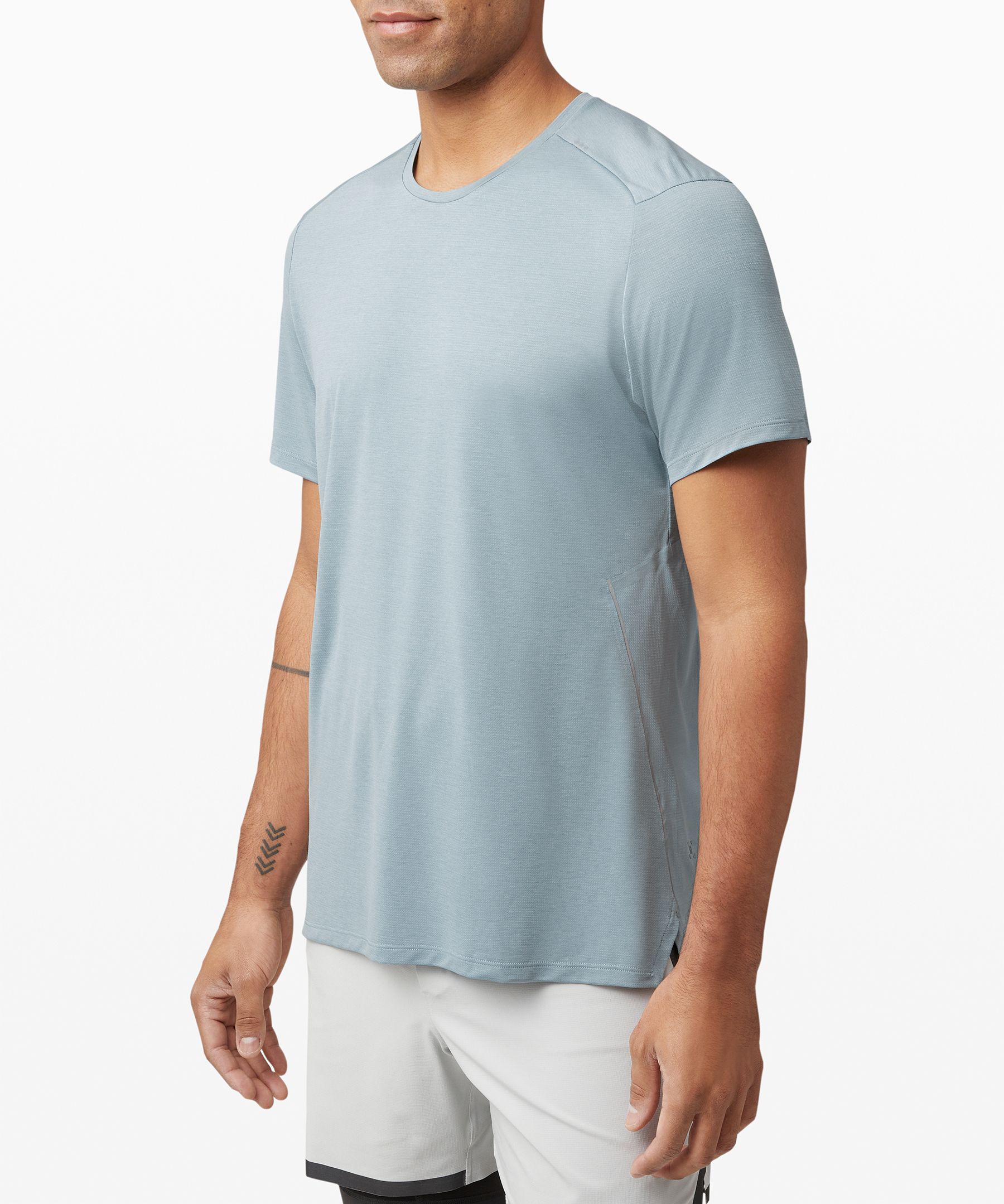 Lululemon Fast And Free Short Sleeve In Blue