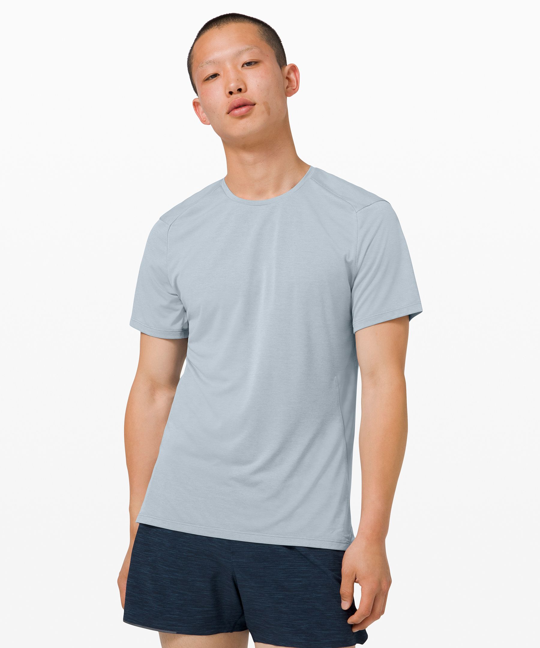 Lululemon Fast And Free Short Sleeve In Blue