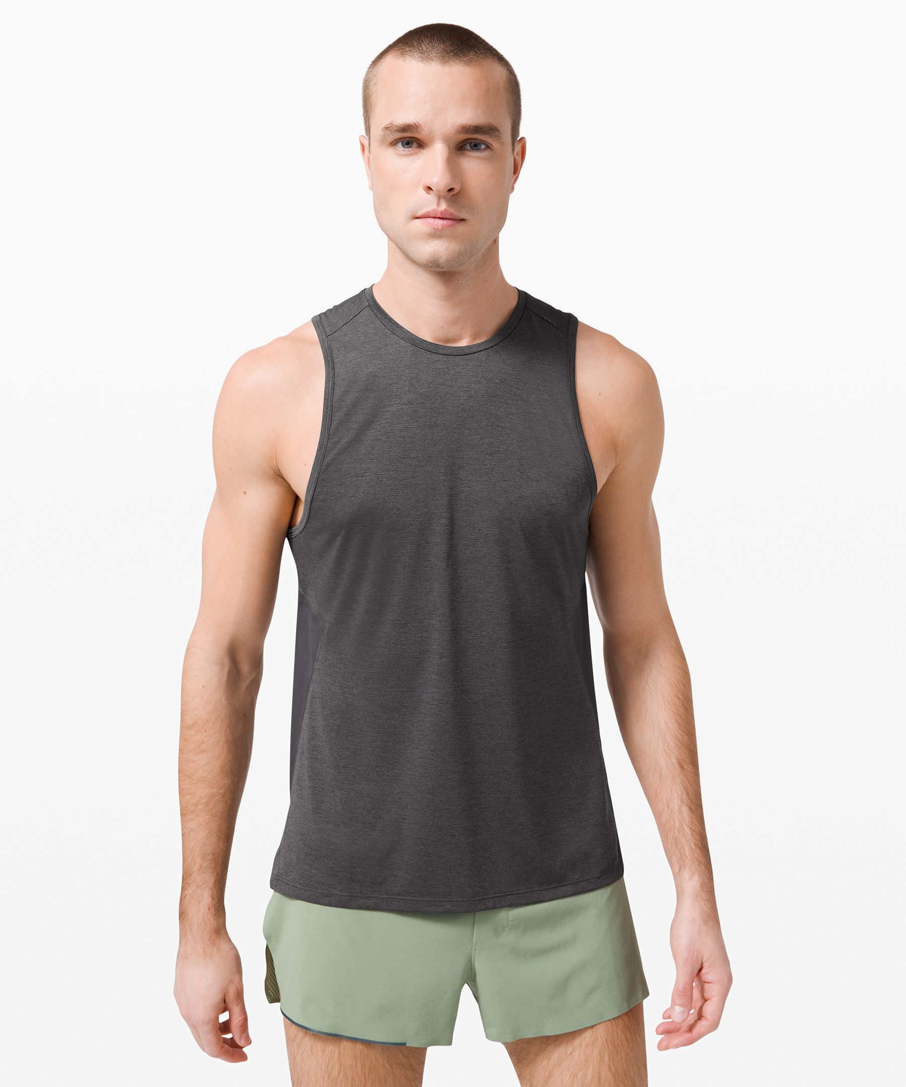 Lululemon Fast And Free Tank In Grey