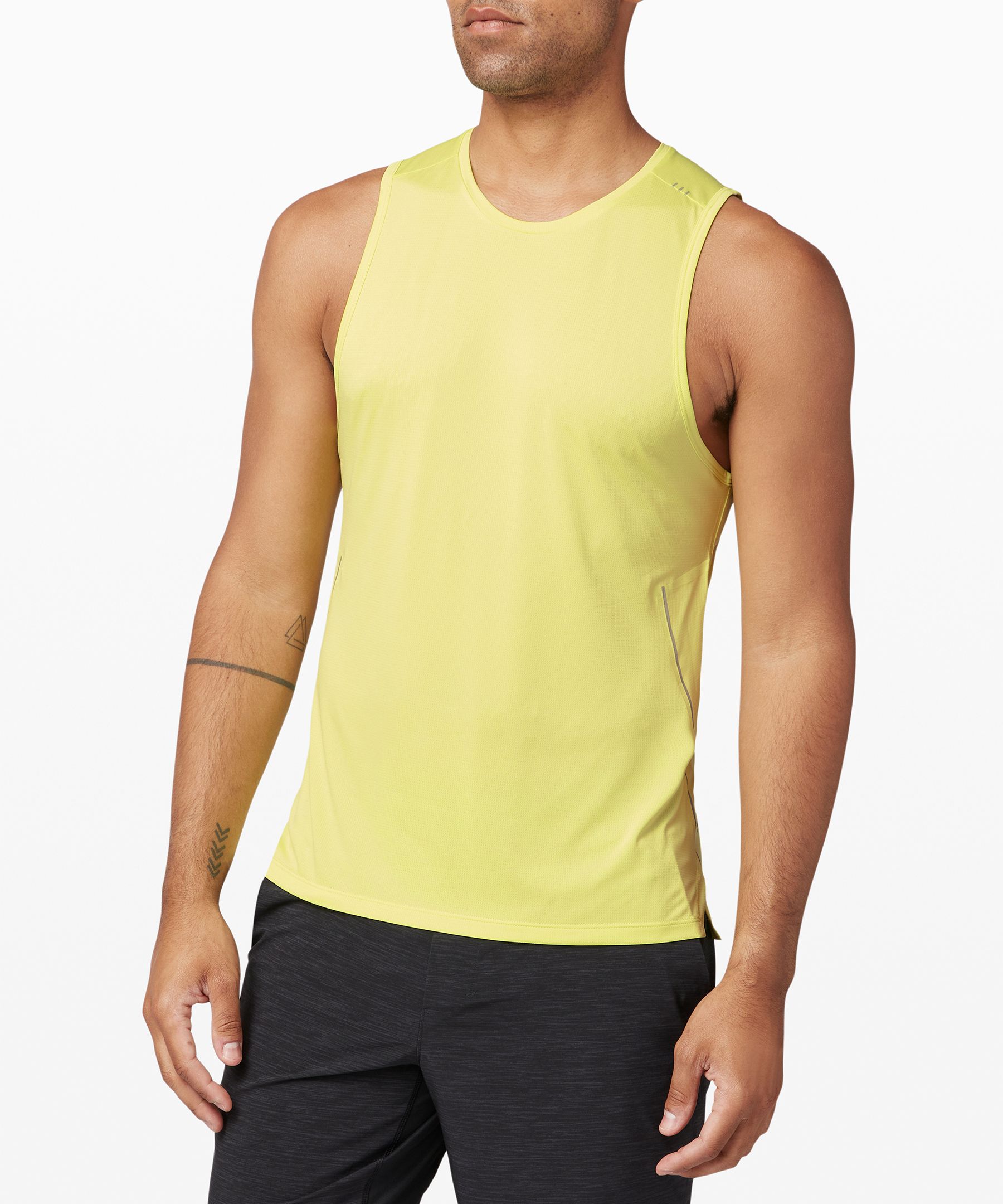 Lululemon Fast And Free Tank Top In Yellow