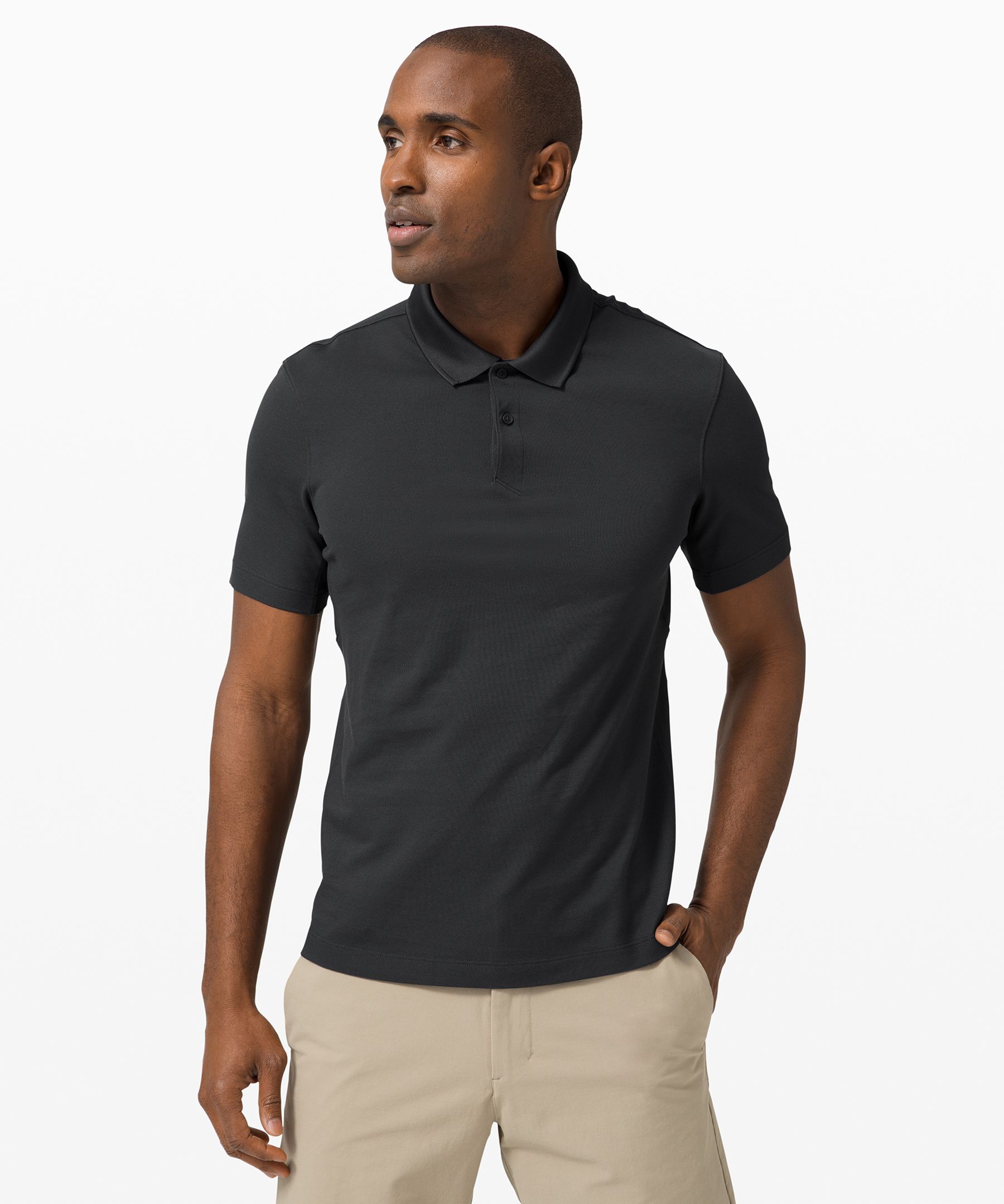 Lululemon Tech Pique Polo In Black