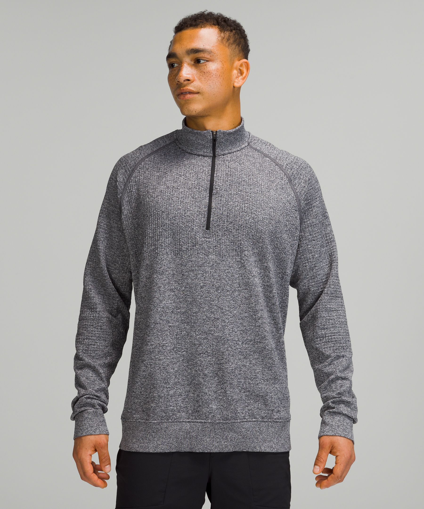 Lululemon Engineered Warmth Half Zip In Rainforest Green