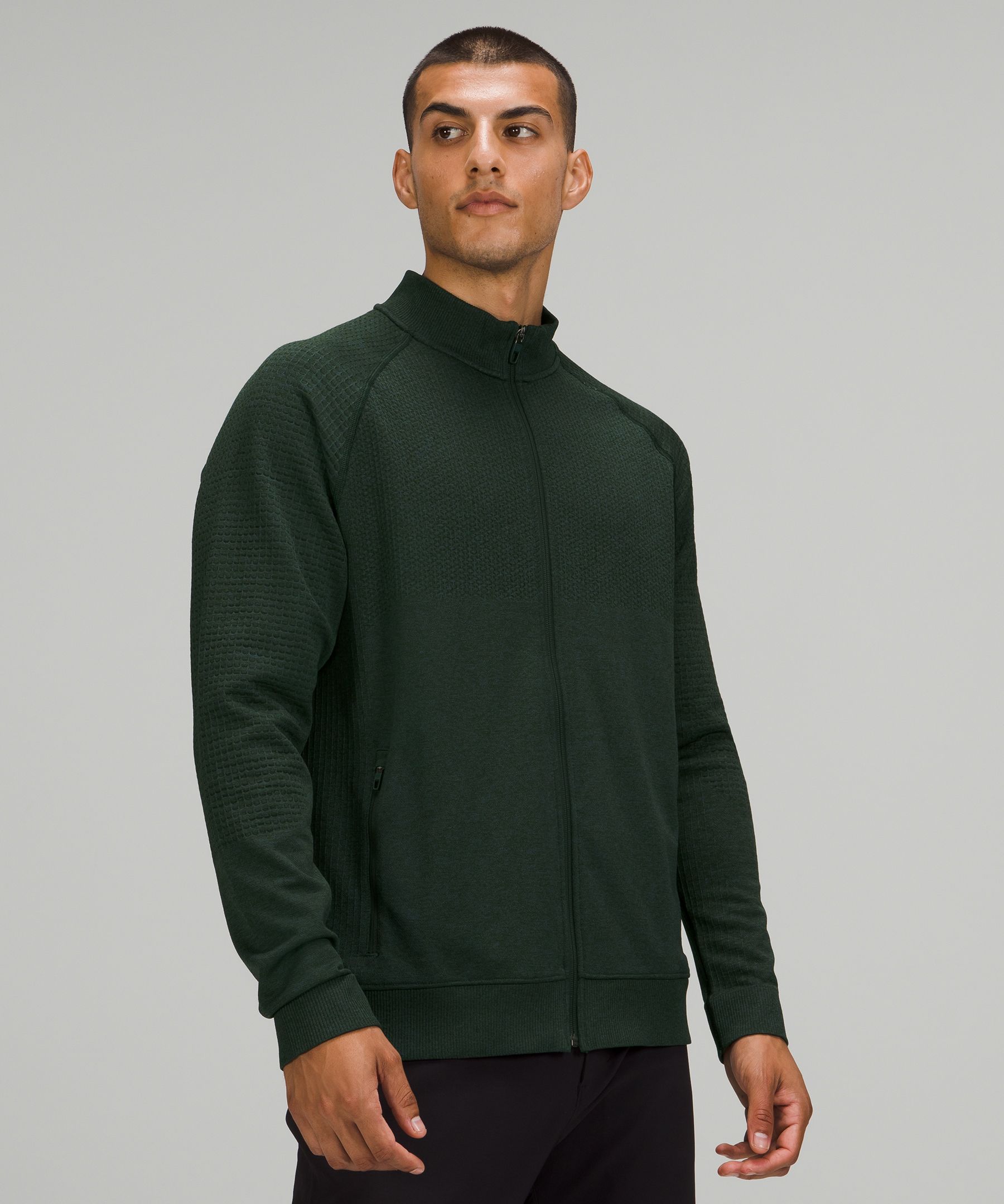 Lululemon Engineered Warmth Long Sleeve Crew Canada Online Shop - Rainforest  Green / Rainforest Green Mens Hoodies and Sweatshirts