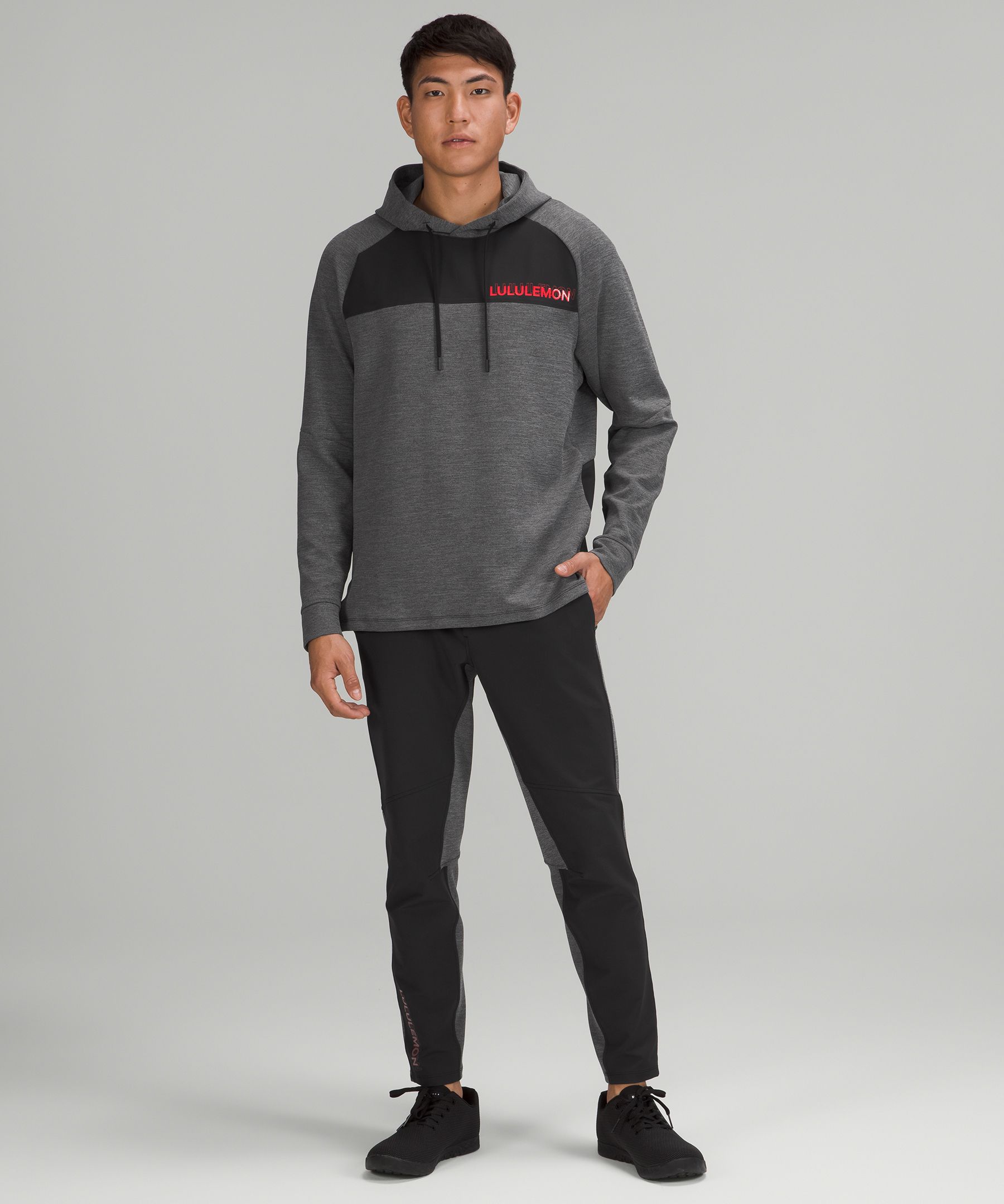 Blue License to Train jersey hoodie, Lululemon