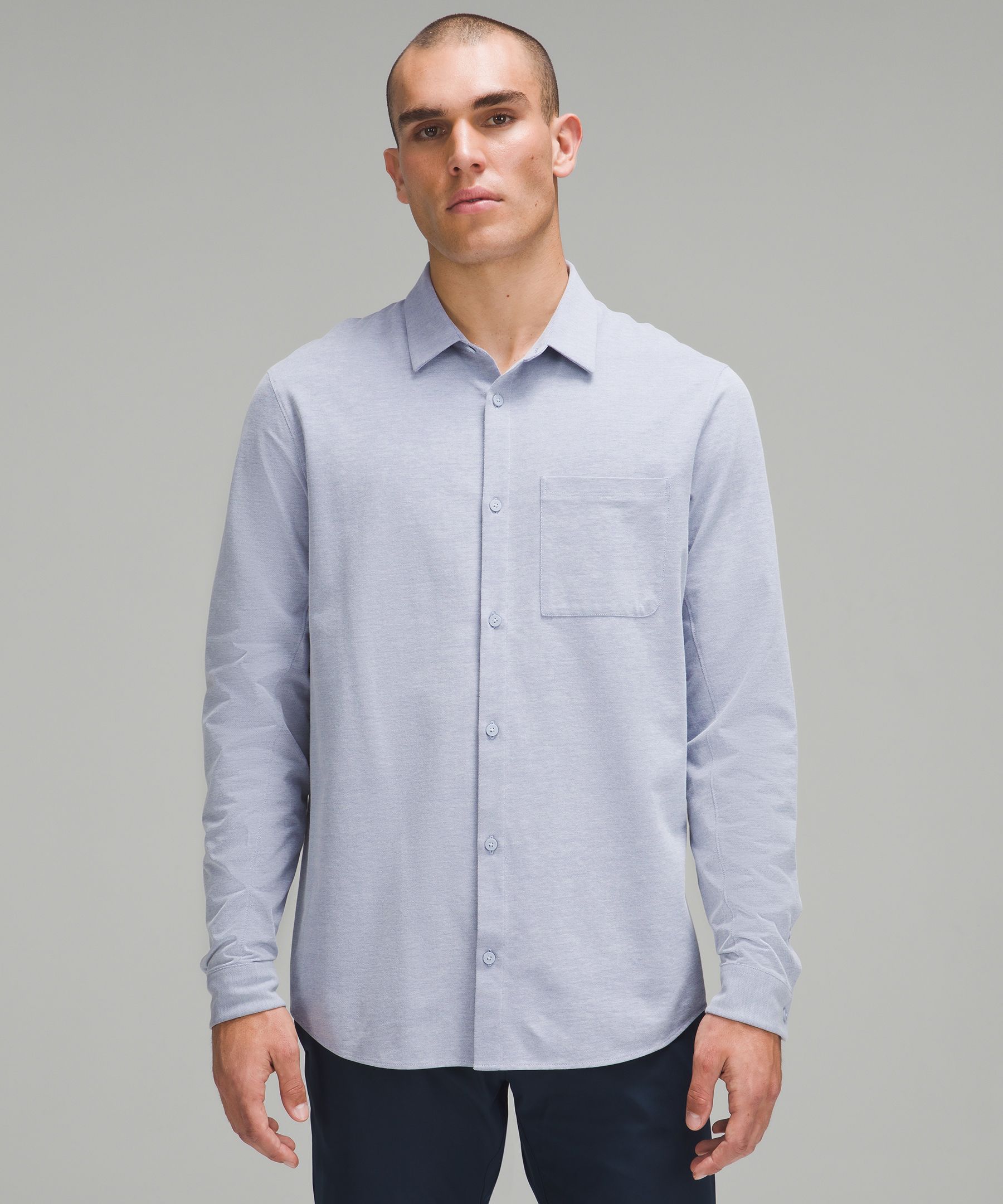 lululemon men's long sleeve button down