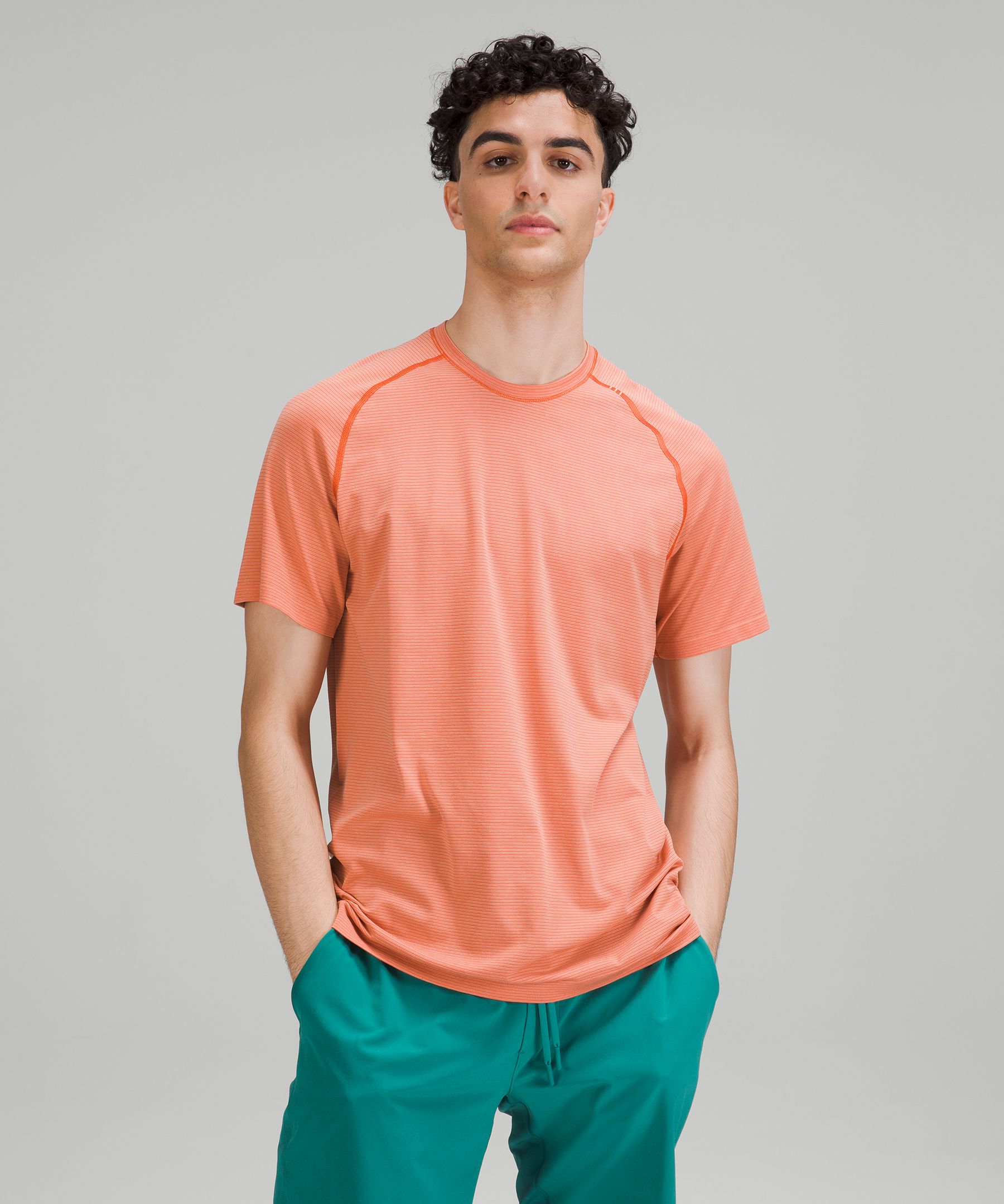 Lululemon Metal Vent Tech Short Sleeve Shirt 2.0 In Orange