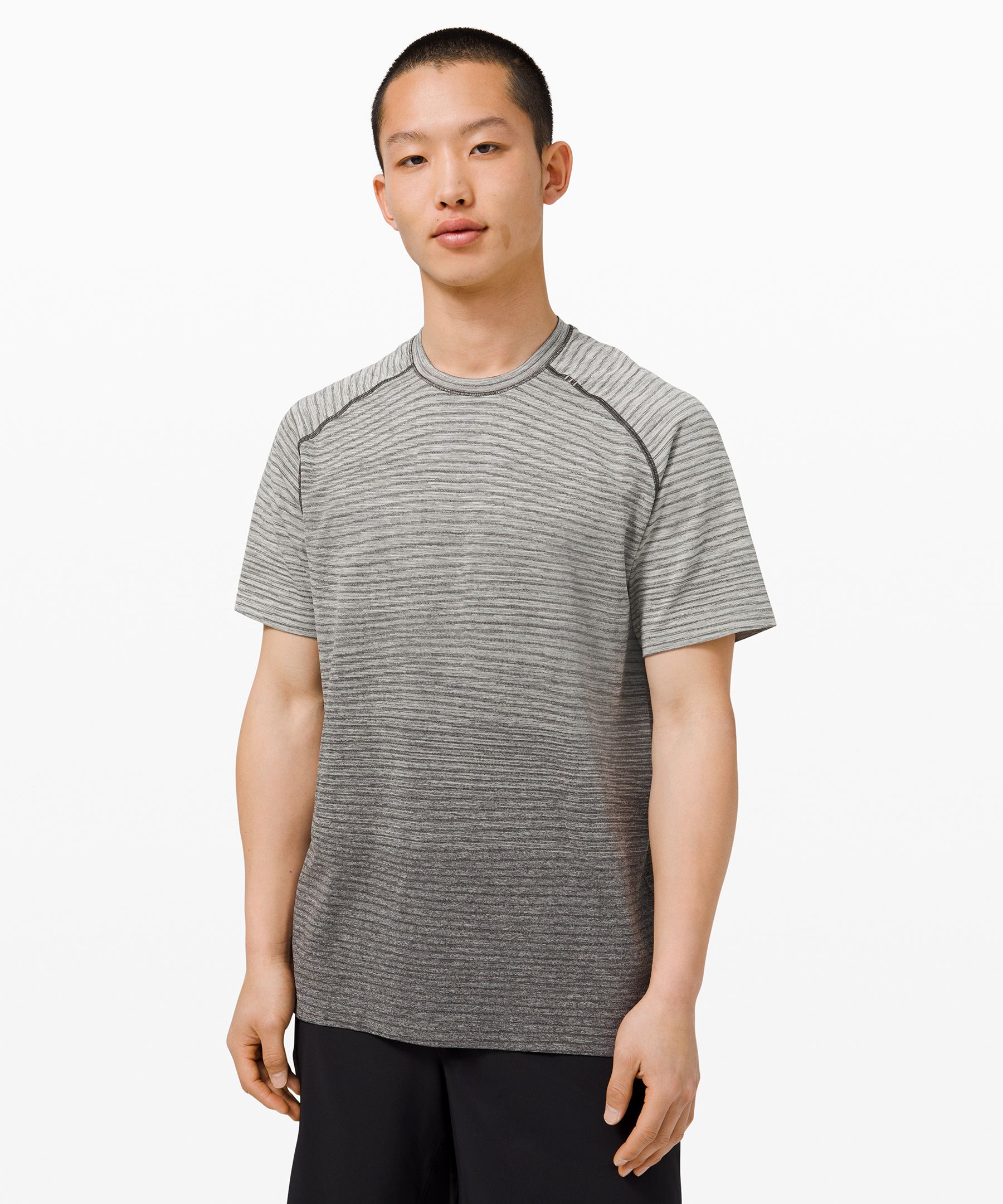 Lululemon Metal Vent Tech Short Sleeve Shirt 2.0 In Wave Fade Graphite Grey/vapor