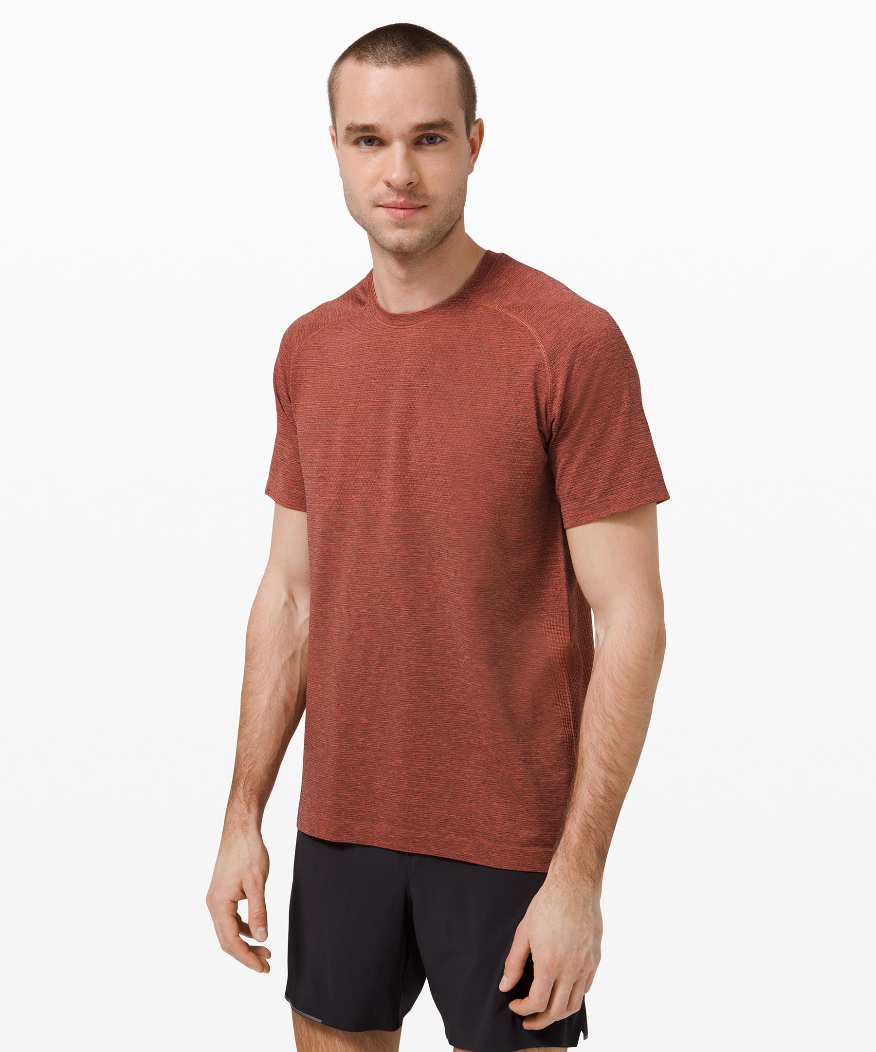 Lululemon Metal Vent Tech Short Sleeve 2.0 In Red