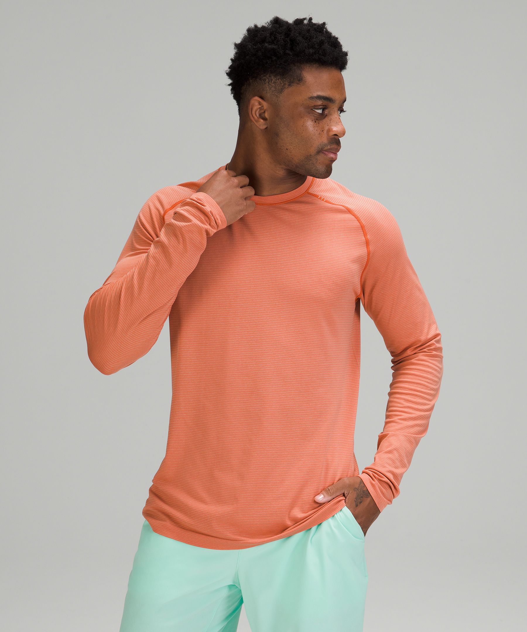 Lululemon Metal Vent Tech Long Sleeve Shirt 2.0 - Rainforest Green / Pink  Lychee - lulu fanatics