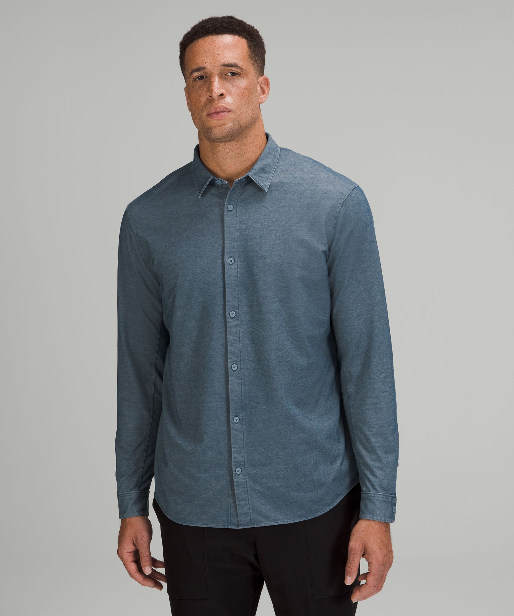 lululemon men's long sleeve button down