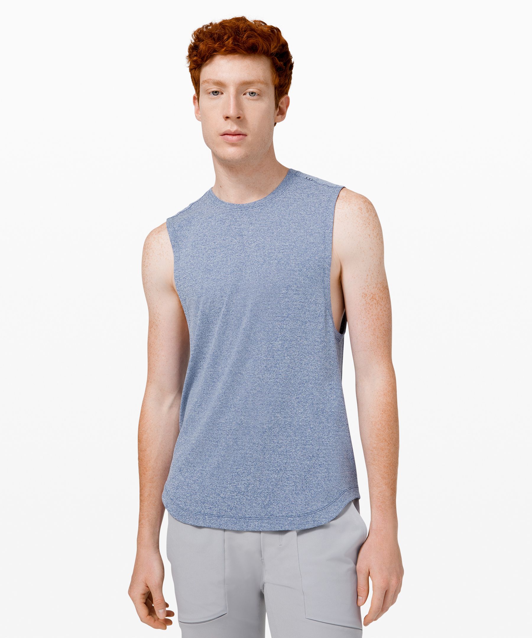 lululemon ノースリーブタンクトップ XL ライトグレー Drysense ノースリーブシャツ | タンクトップ | Lululemon JP