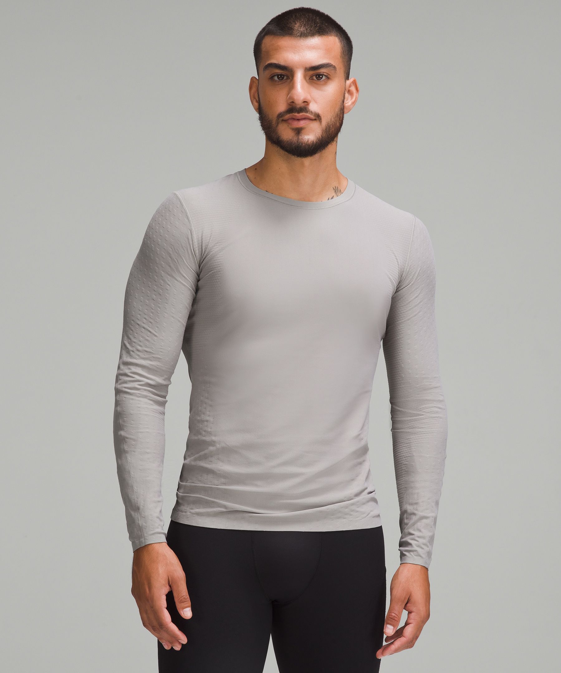 Lululemon athletica SenseKnit Running Long-Sleeve Shirt, Men's Long Sleeve  Shirts