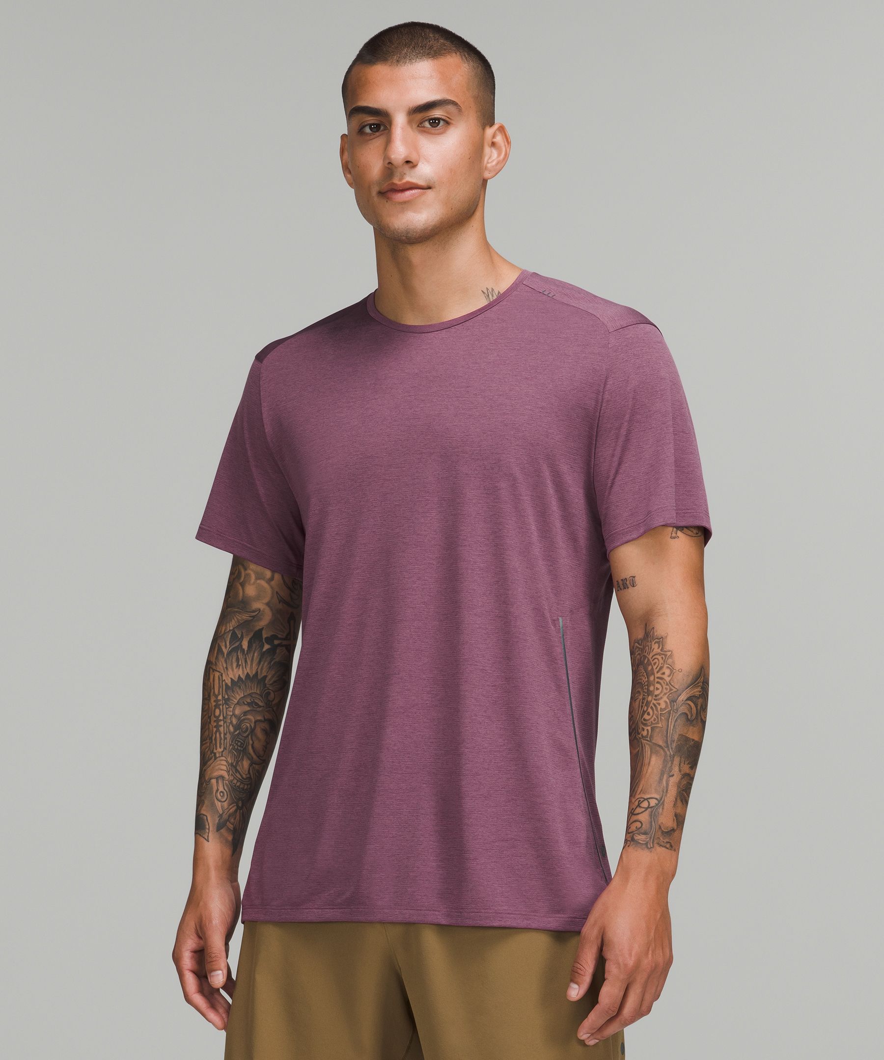 Lululemon Fast And Free Short Sleeve Shirt In Purple