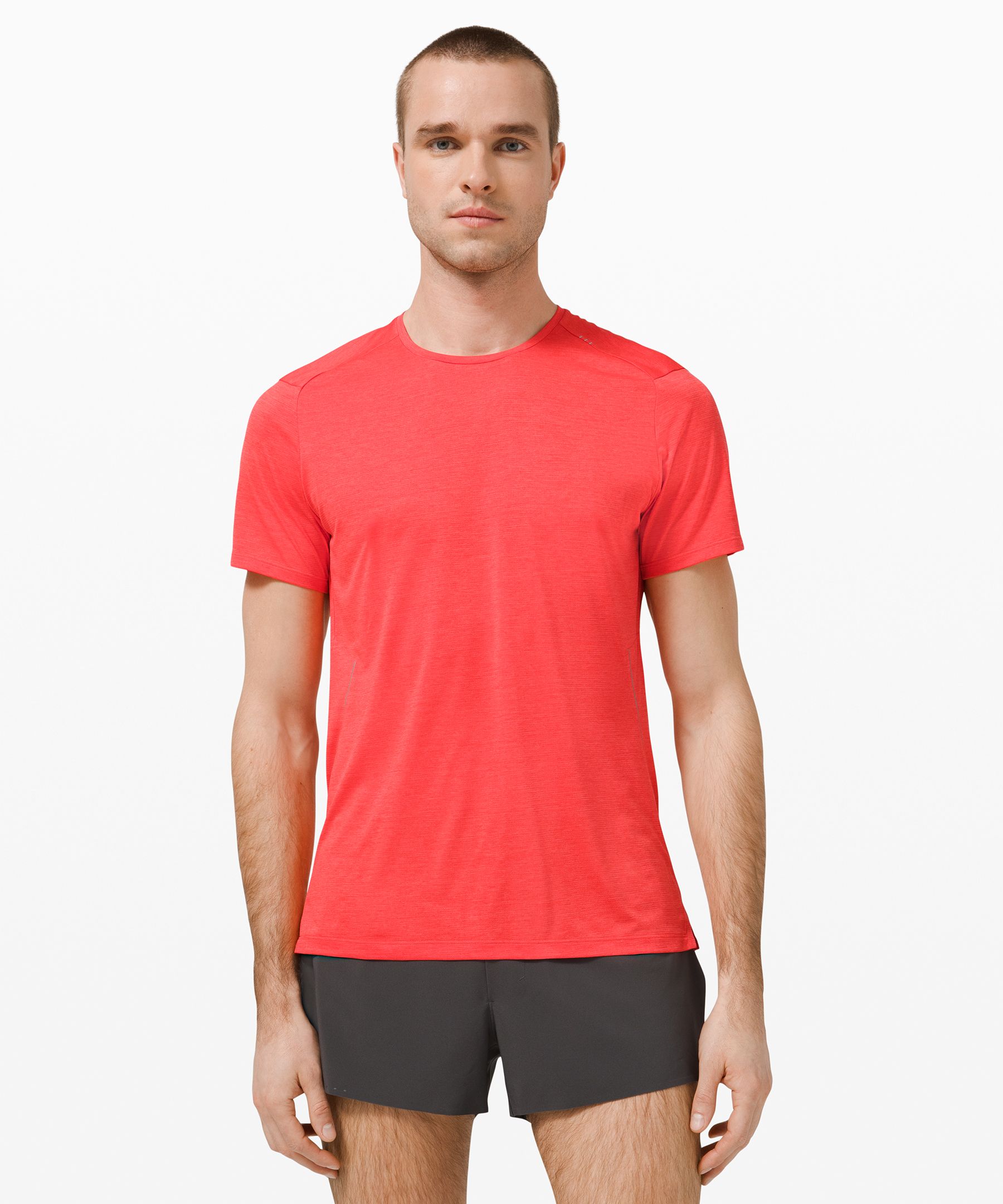 Lululemon Fast And Free Short Sleeve Shirt In Red