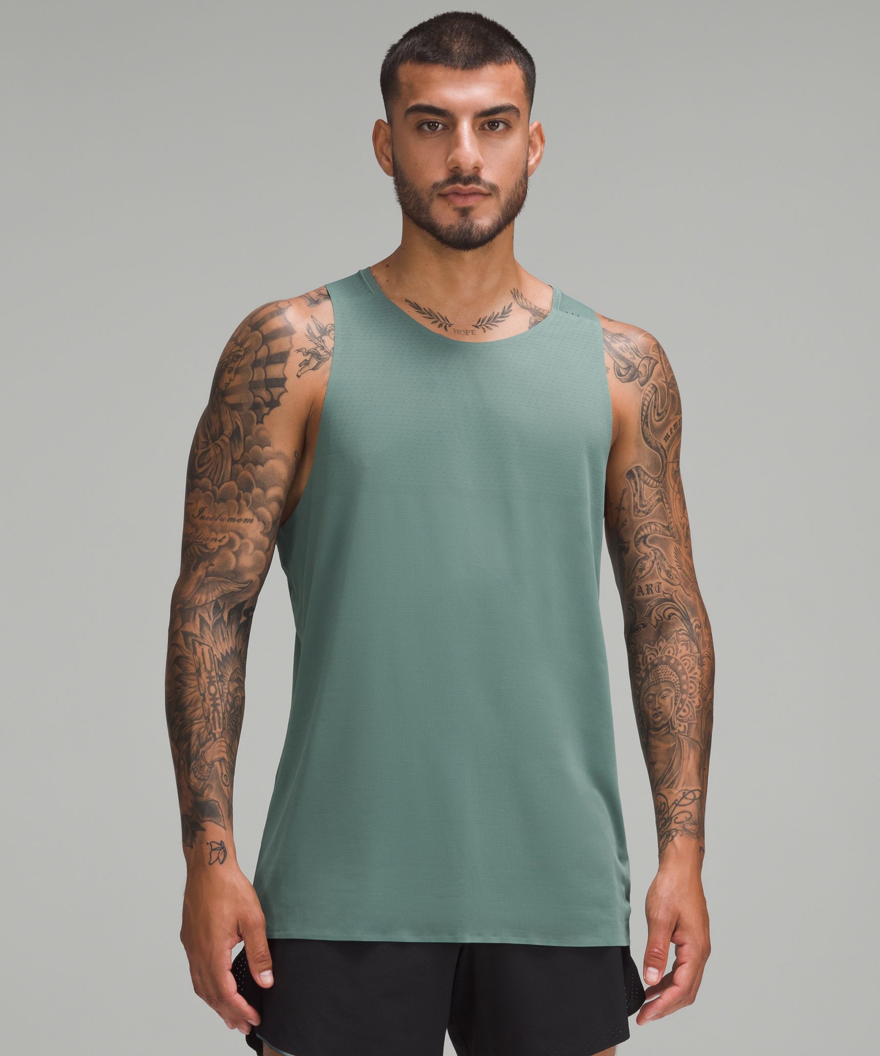 Mens Long Sleeve Running Shirt Sports Sleeveless Top Cotton Vest Painting  Fitness Muscle Tank Top Mens (Army Green, M) at  Men's Clothing store