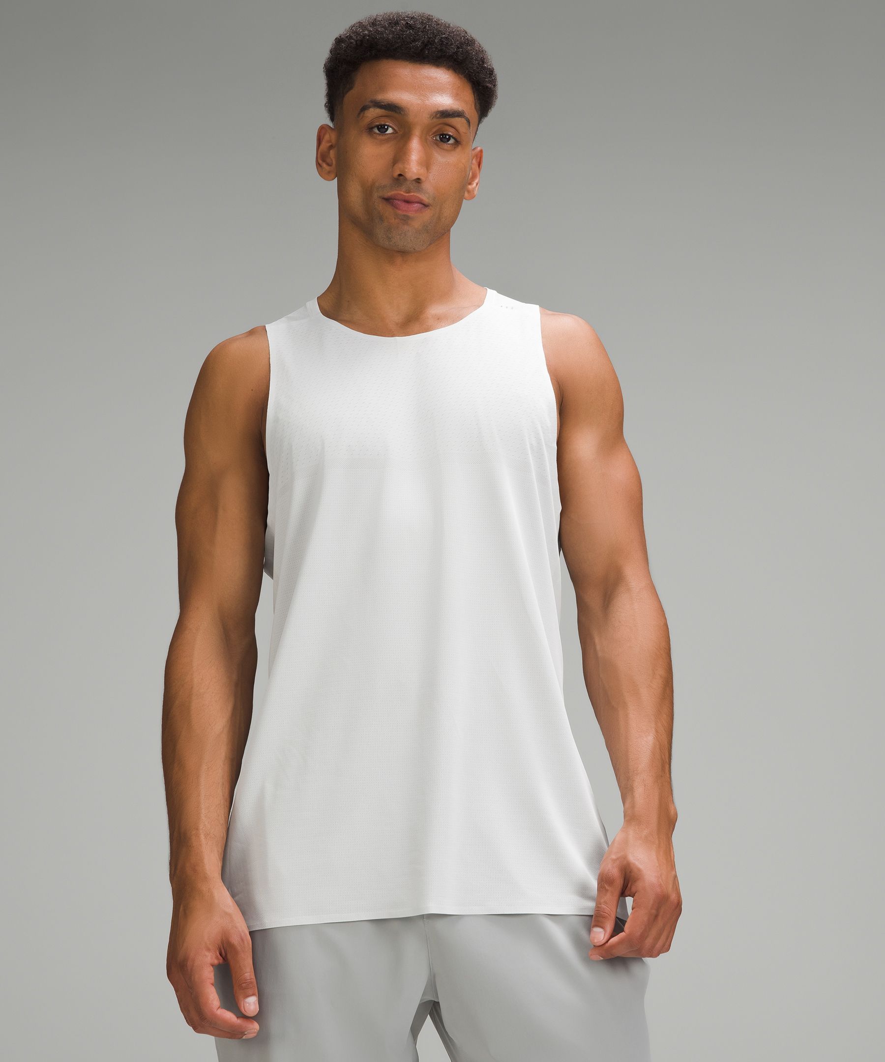 lululemon – Men's Fast and Free Classic-Fit Singlet Breathe – Color White – Size L