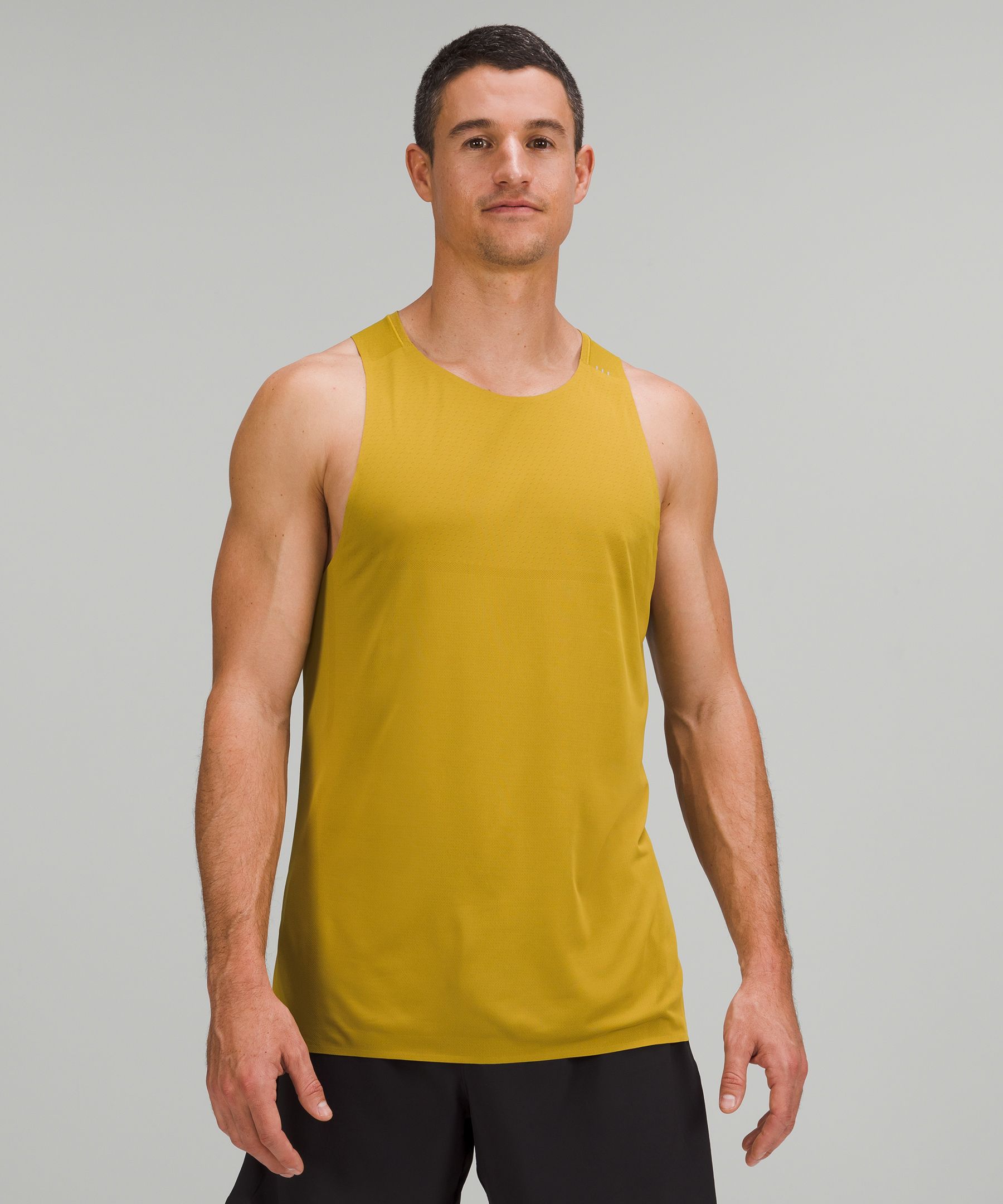 Lululemon Fast And Free Singlet In Auric Gold