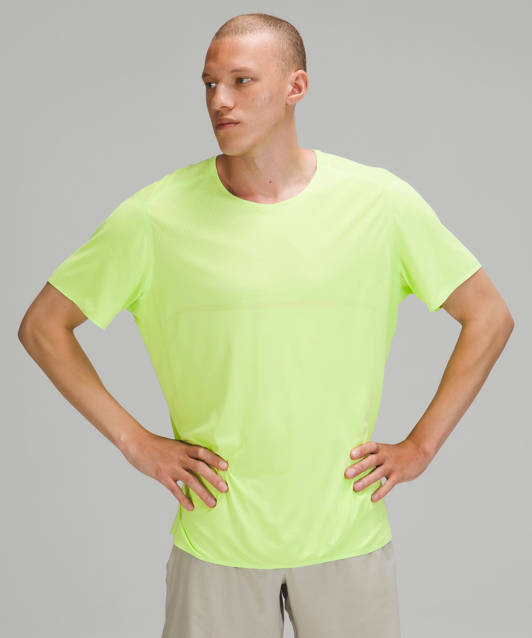 Lululemon Fast And Free Short Sleeve Shirt In Yellow