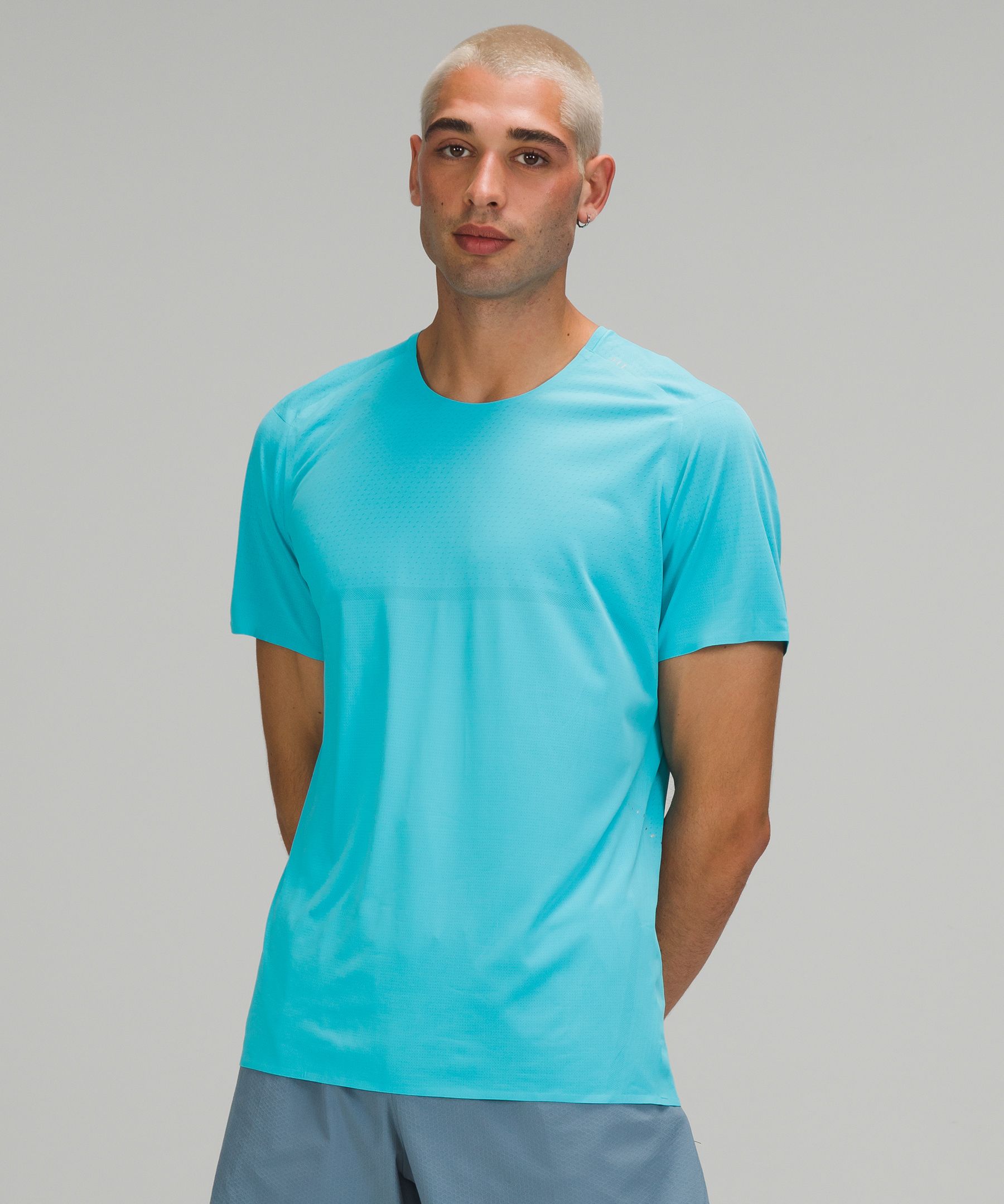 Lululemon Fast And Free Short Sleeve Shirt In Electric Turquoise