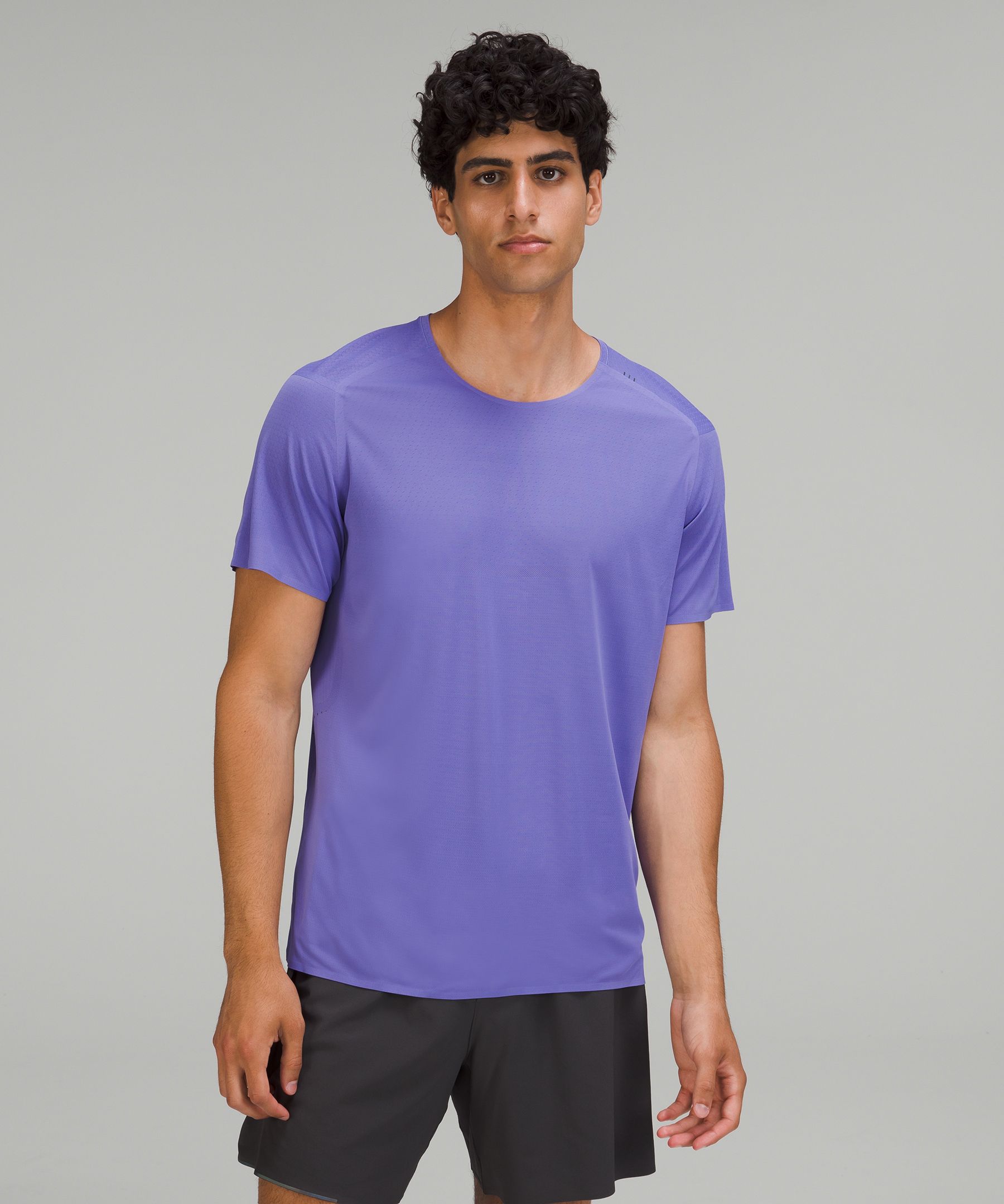 Lululemon Fast And Free Short Sleeve Shirt Breathe In Charged Indigo