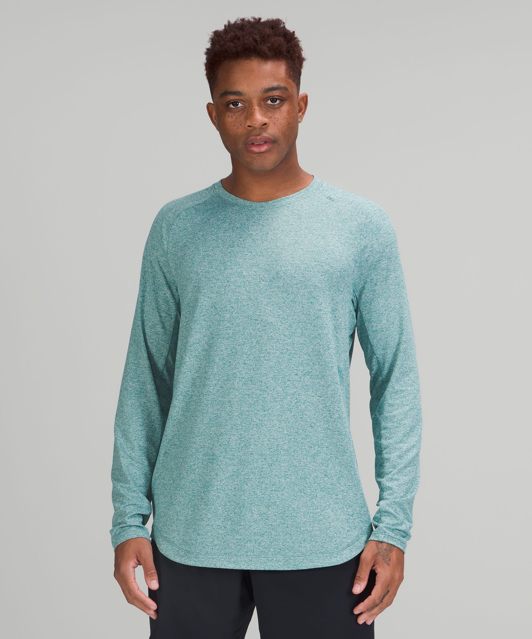 Lululemon Fast and Free Long Sleeve Shirt - Heathered Everglade