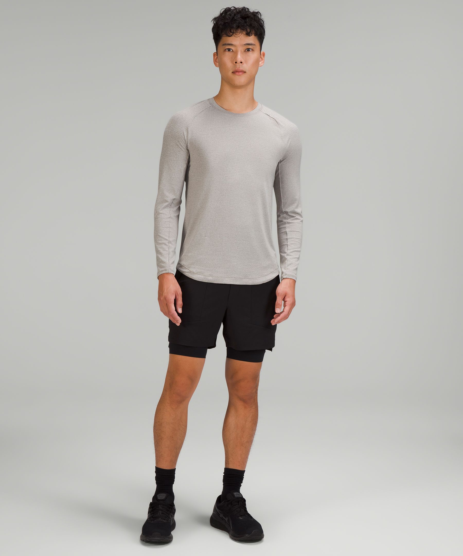 Lululemon Drysense Training Long Sleeve Shirt - Heathered Deep