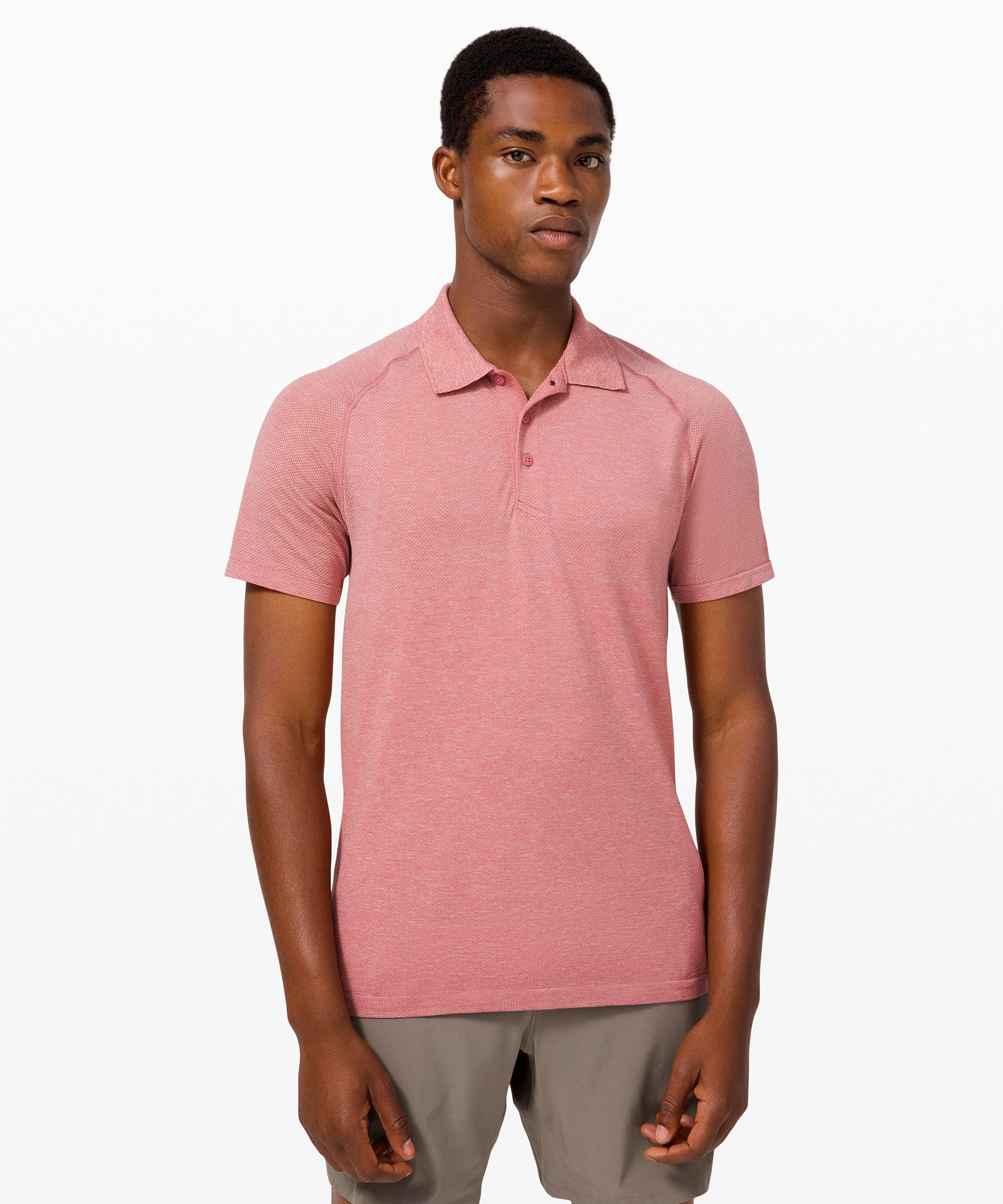 Lululemon Metal Vent Tech Polo 2.0 In Pink