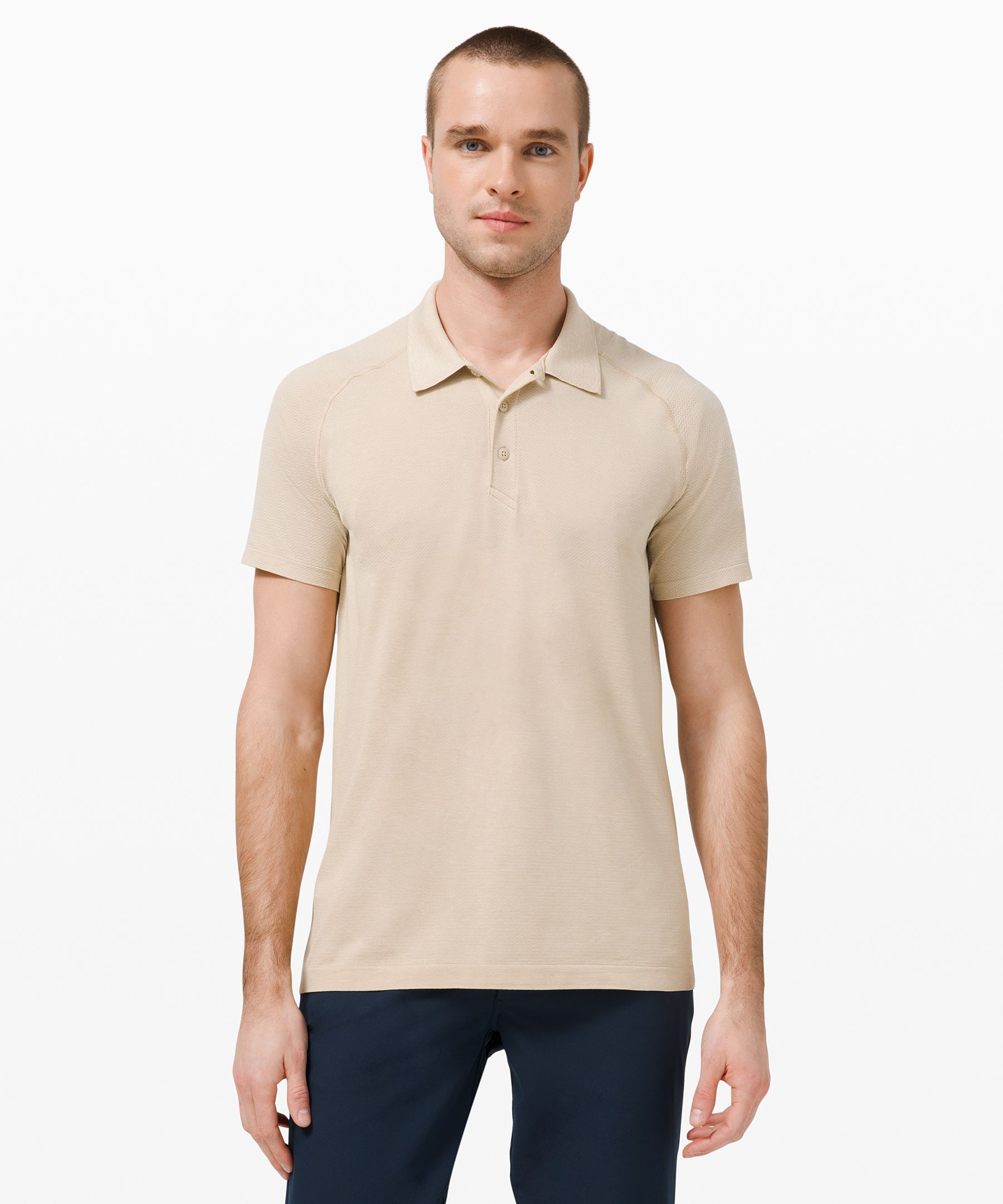 Lululemon Metal Vent Tech Polo 2.0 In Brown