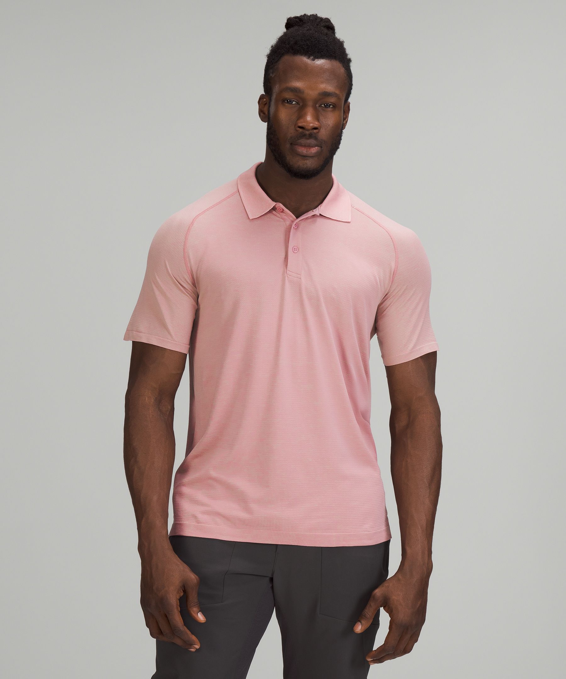 Lululemon Metal Vent Tech Polo Shirt 2.0 In Pink