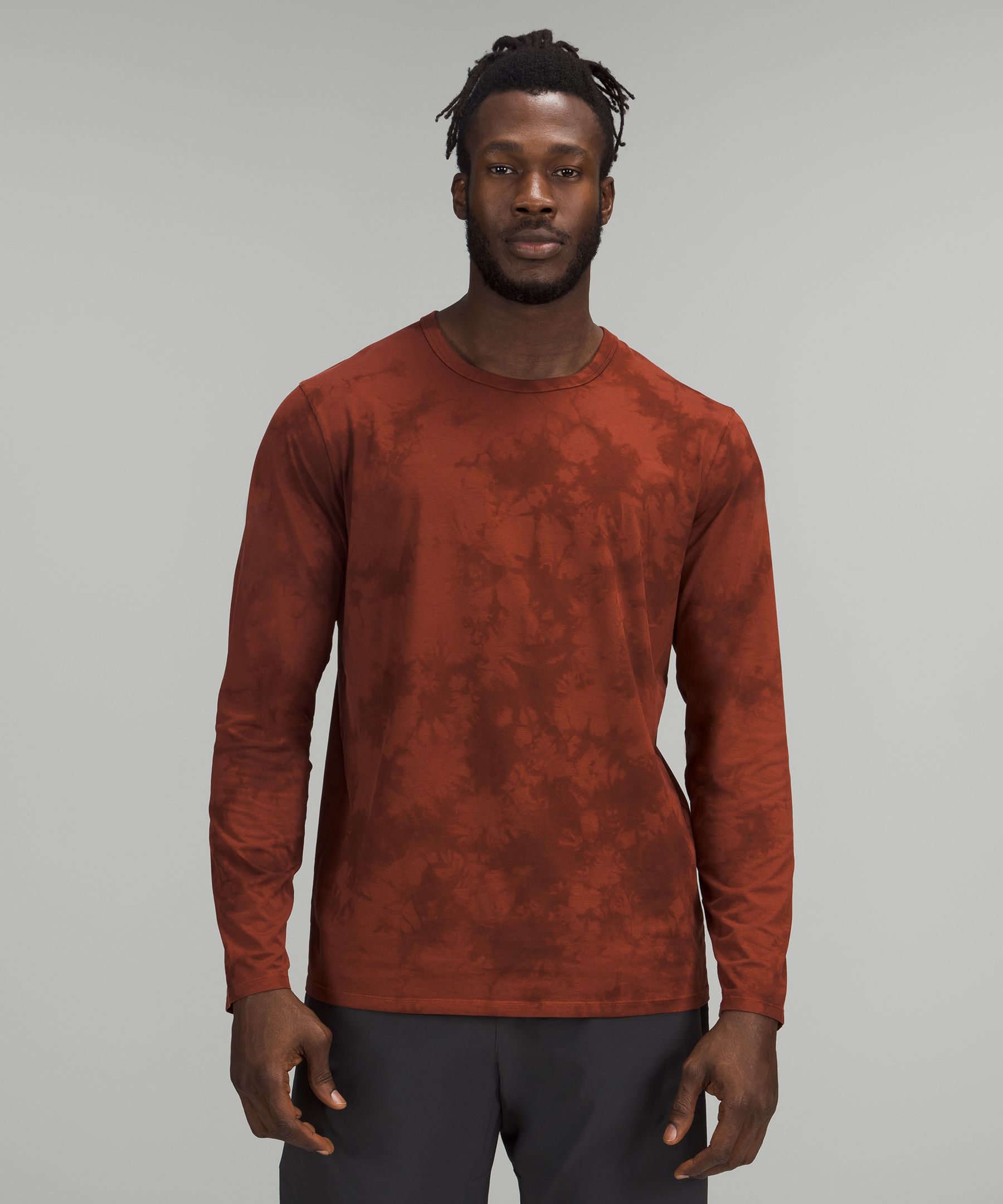 Lululemon The Fundamental Long Sleeve Shirt In New Tide Shibori Date ...