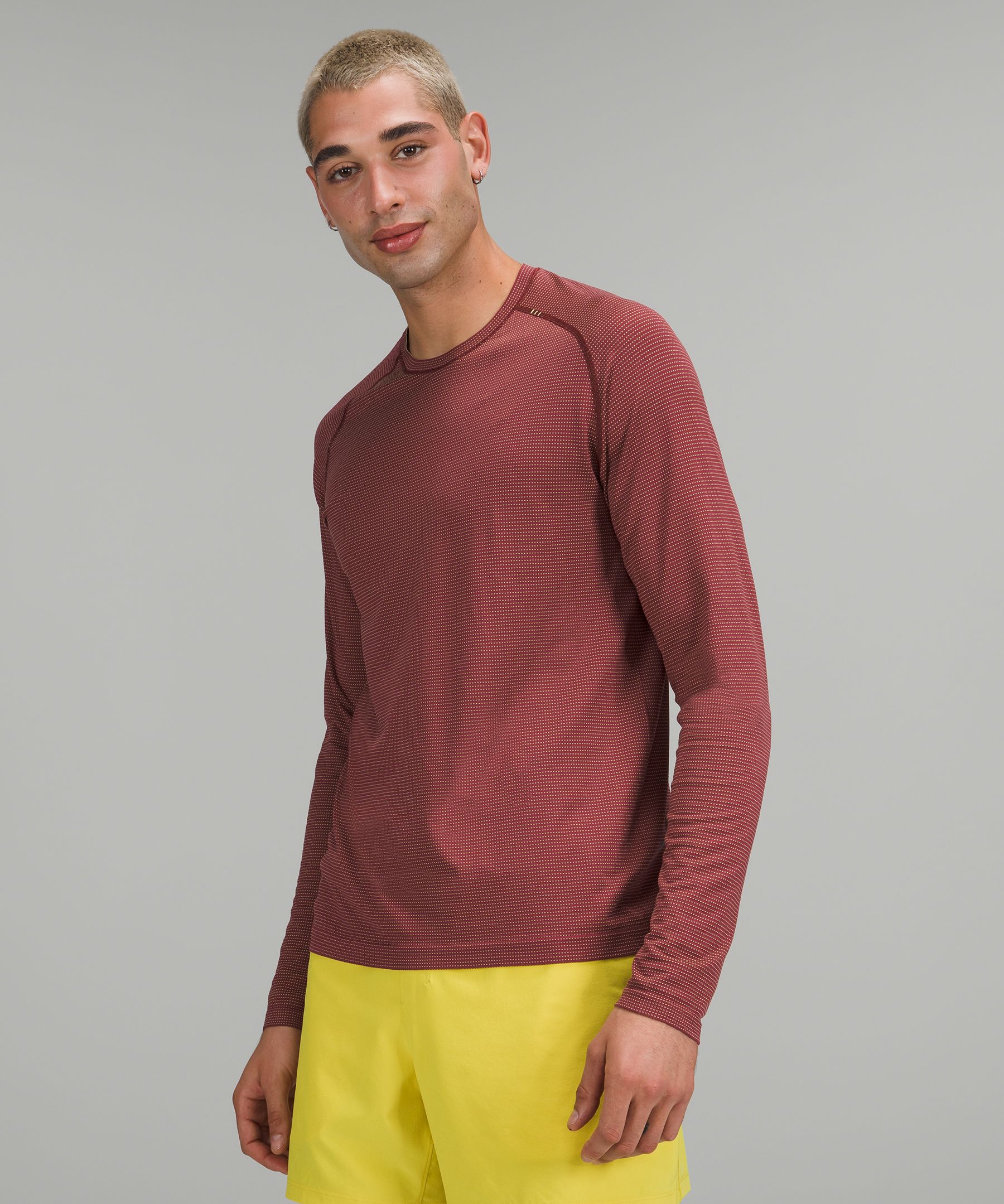 Lululemon Long Sleeve Tops Retailers - Mulled Wine / Pink Savannah