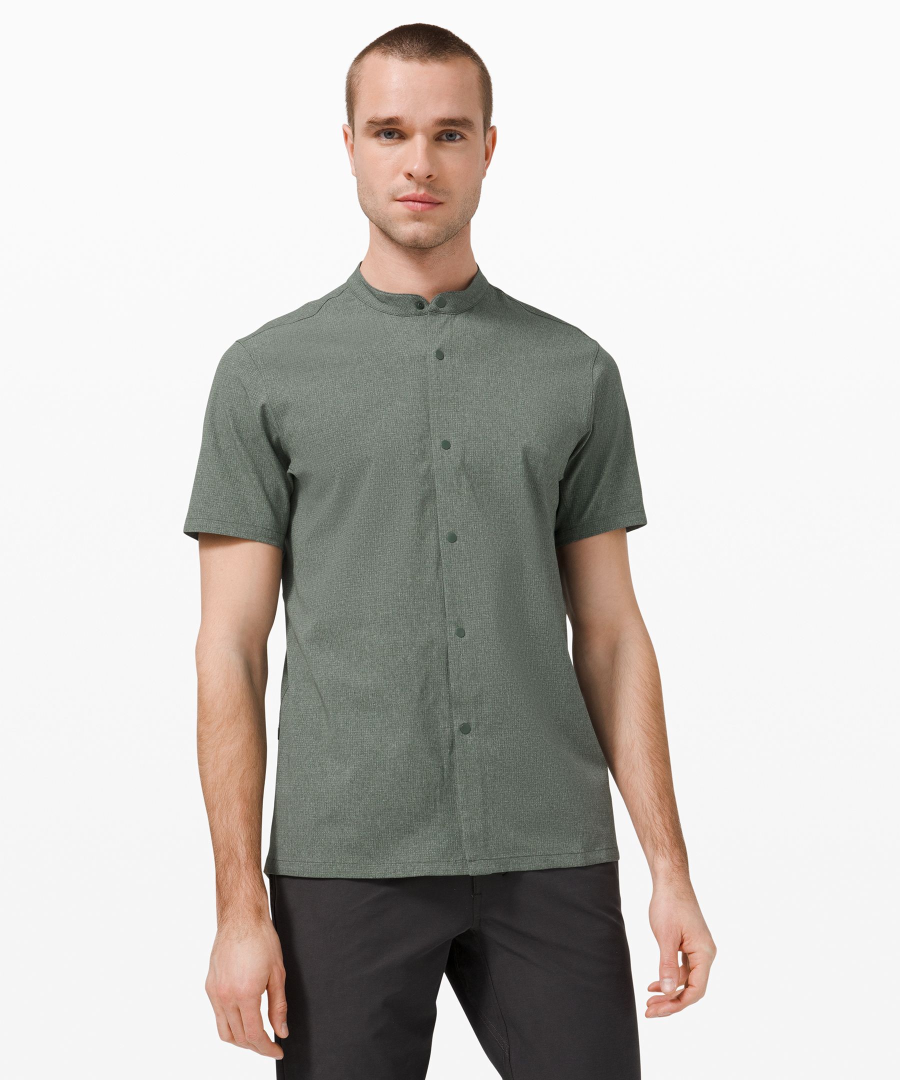 Airing Easy Stand Collar Shirt | ショートスリーブ | Lululemon JP
