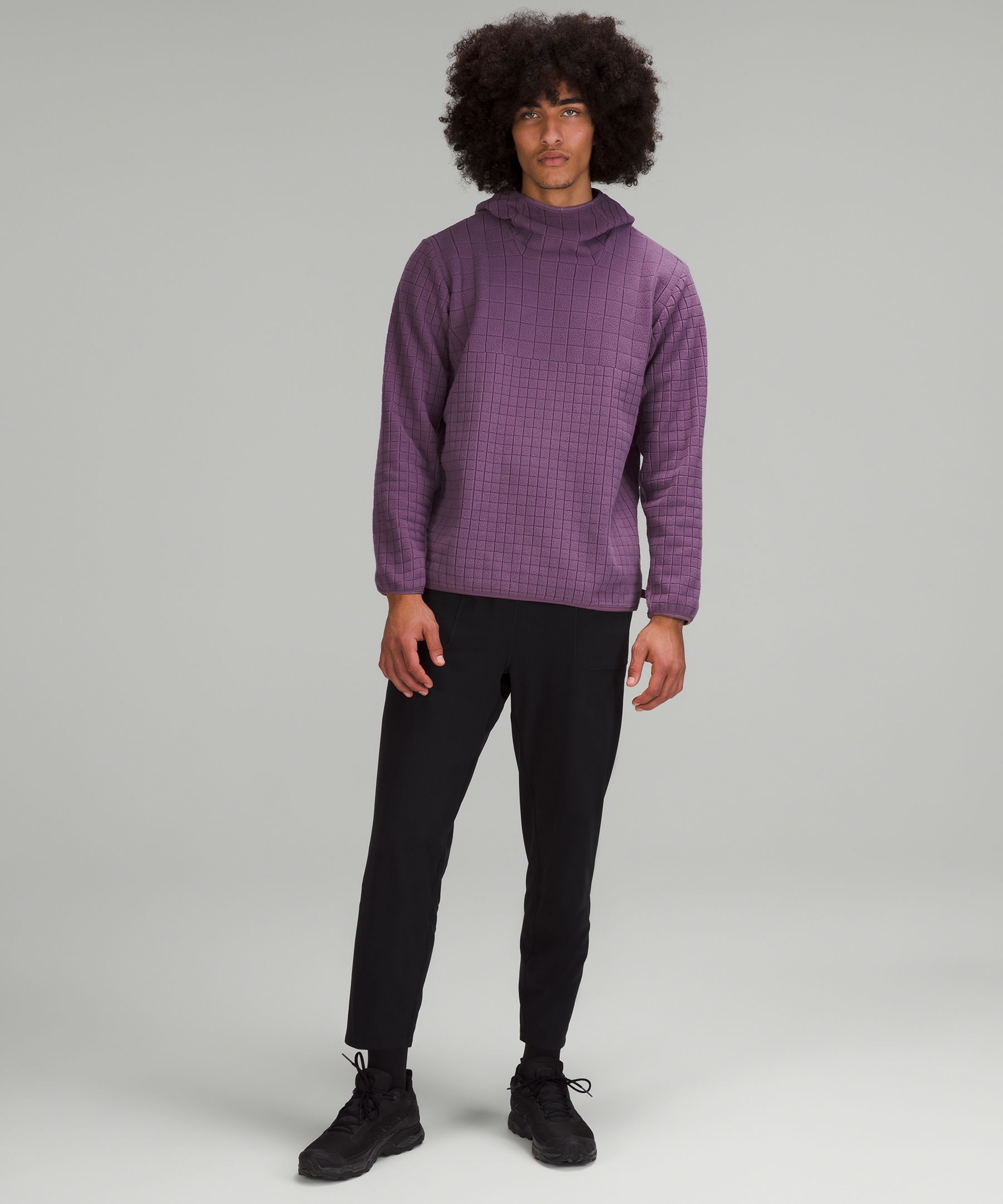 lululemon lab Textured-Grid Fleece Hoodie | Men's Hoodies & Sweatshirts ...