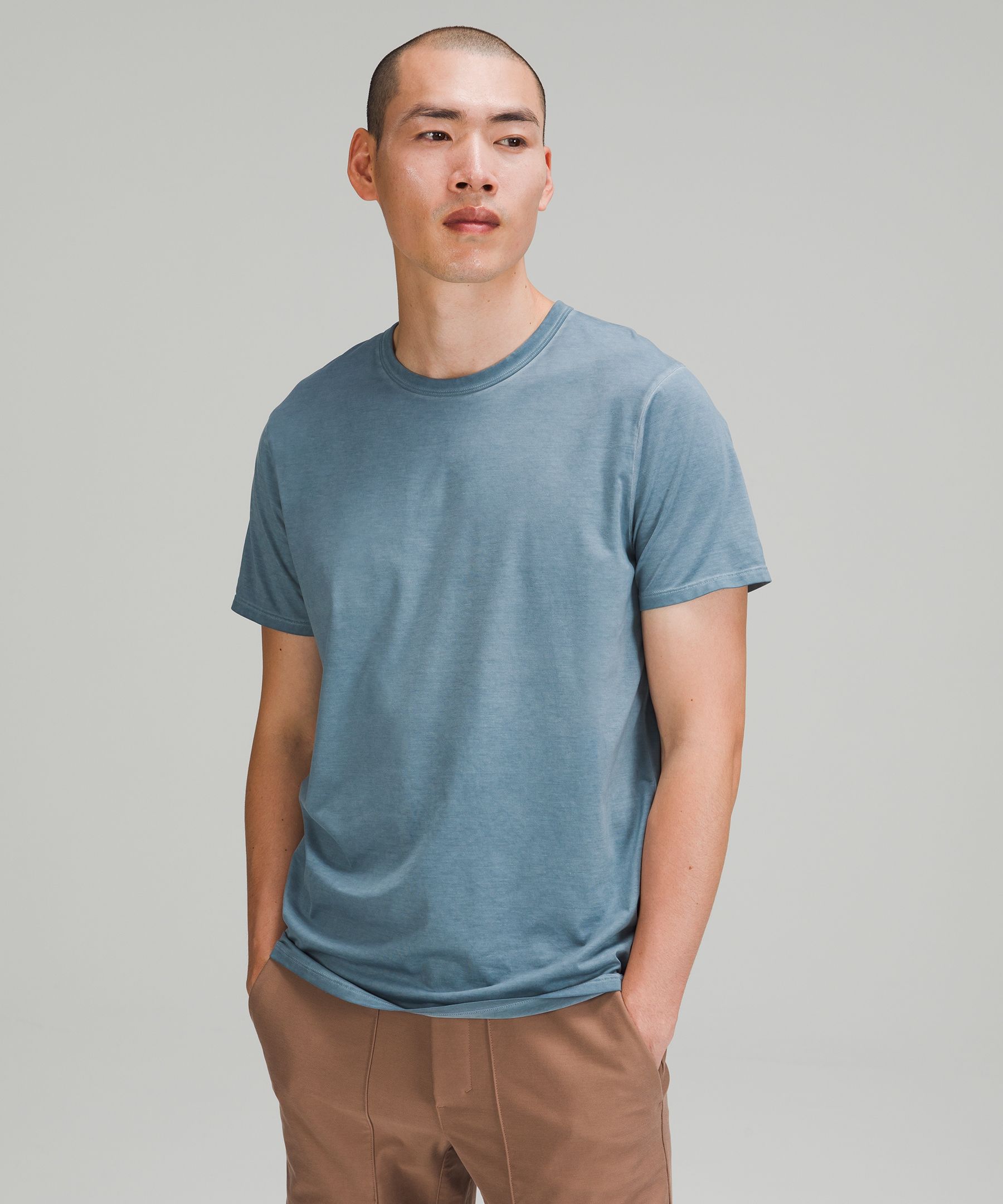 Lululemon The Fundamental T-shirt In Breeze Dye Green Twill