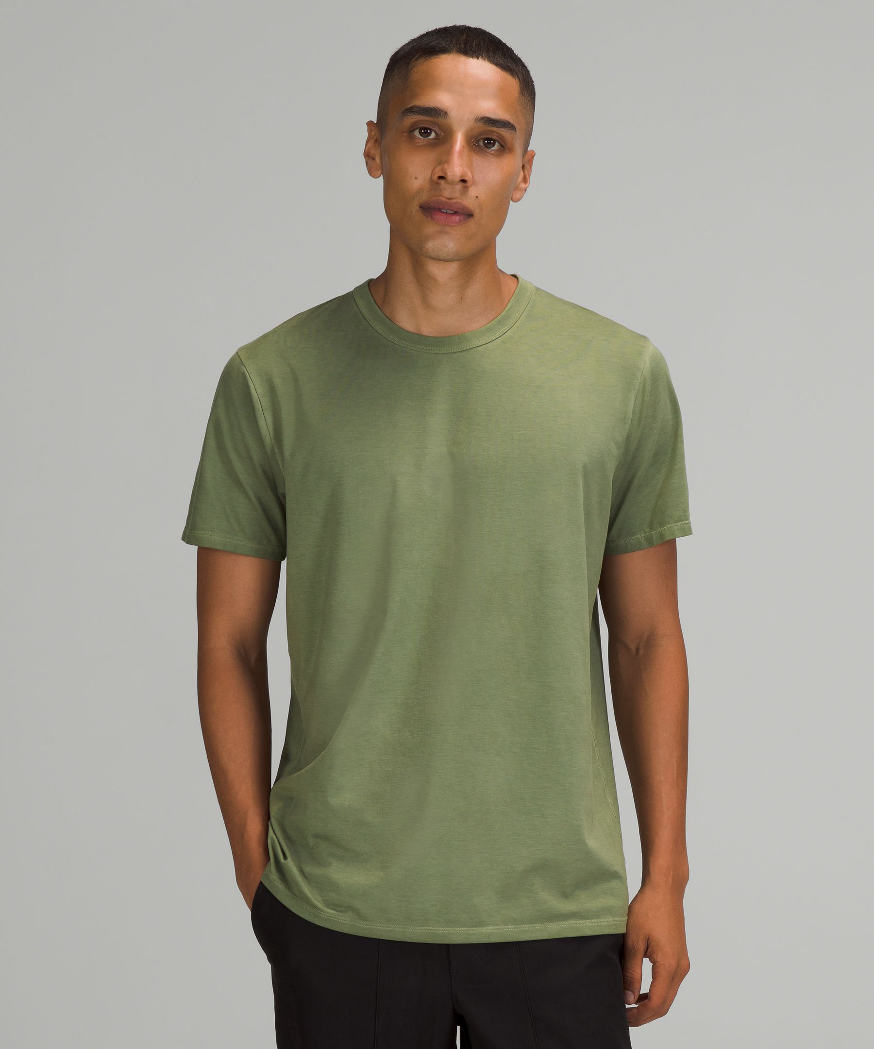 Lululemon The Fundamental T-shirt In Breeze Dye Green Twill