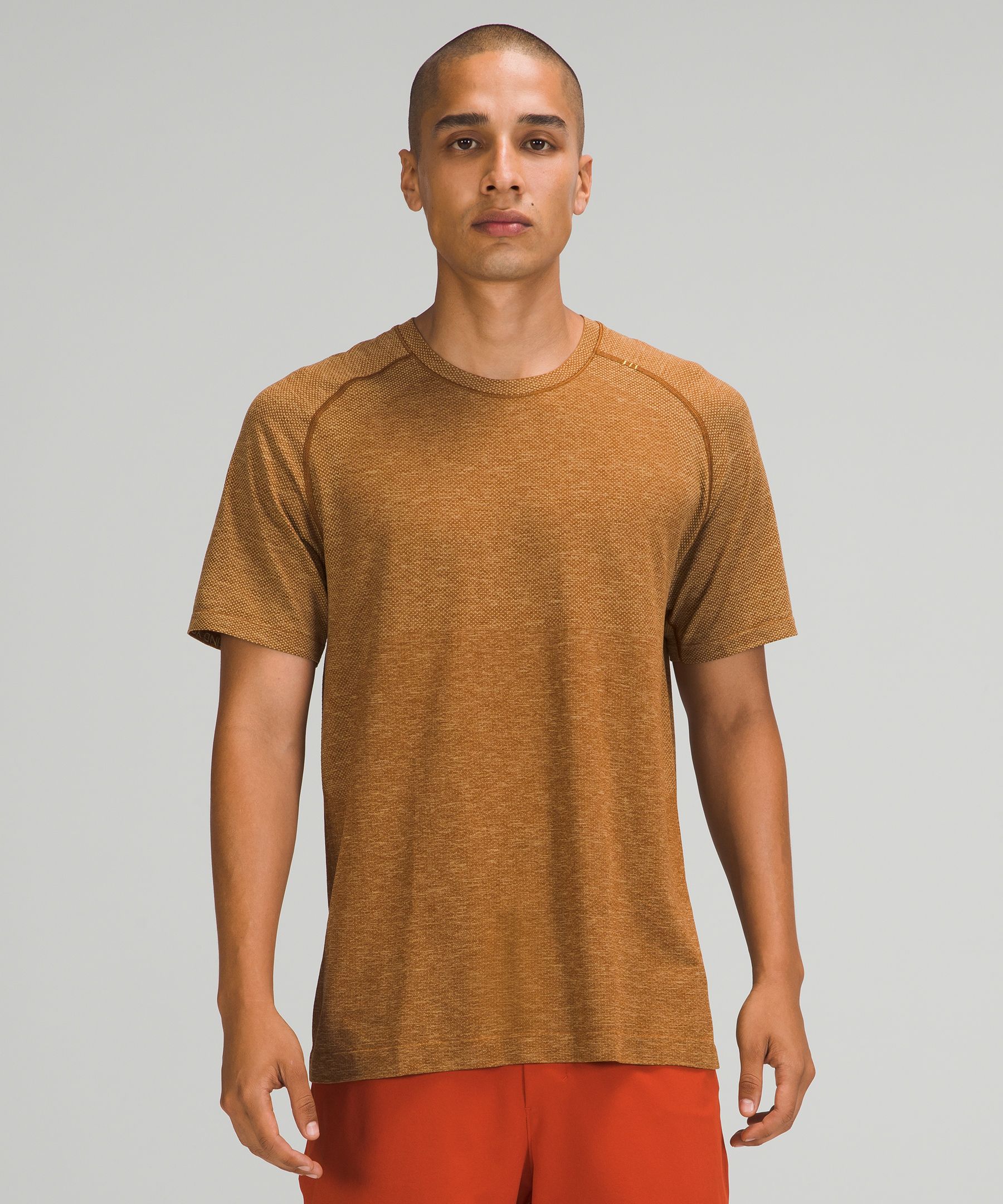 Lululemon Metal Vent Tech Short Sleeve Shirt 2.0 In Dew Green/copper Brown