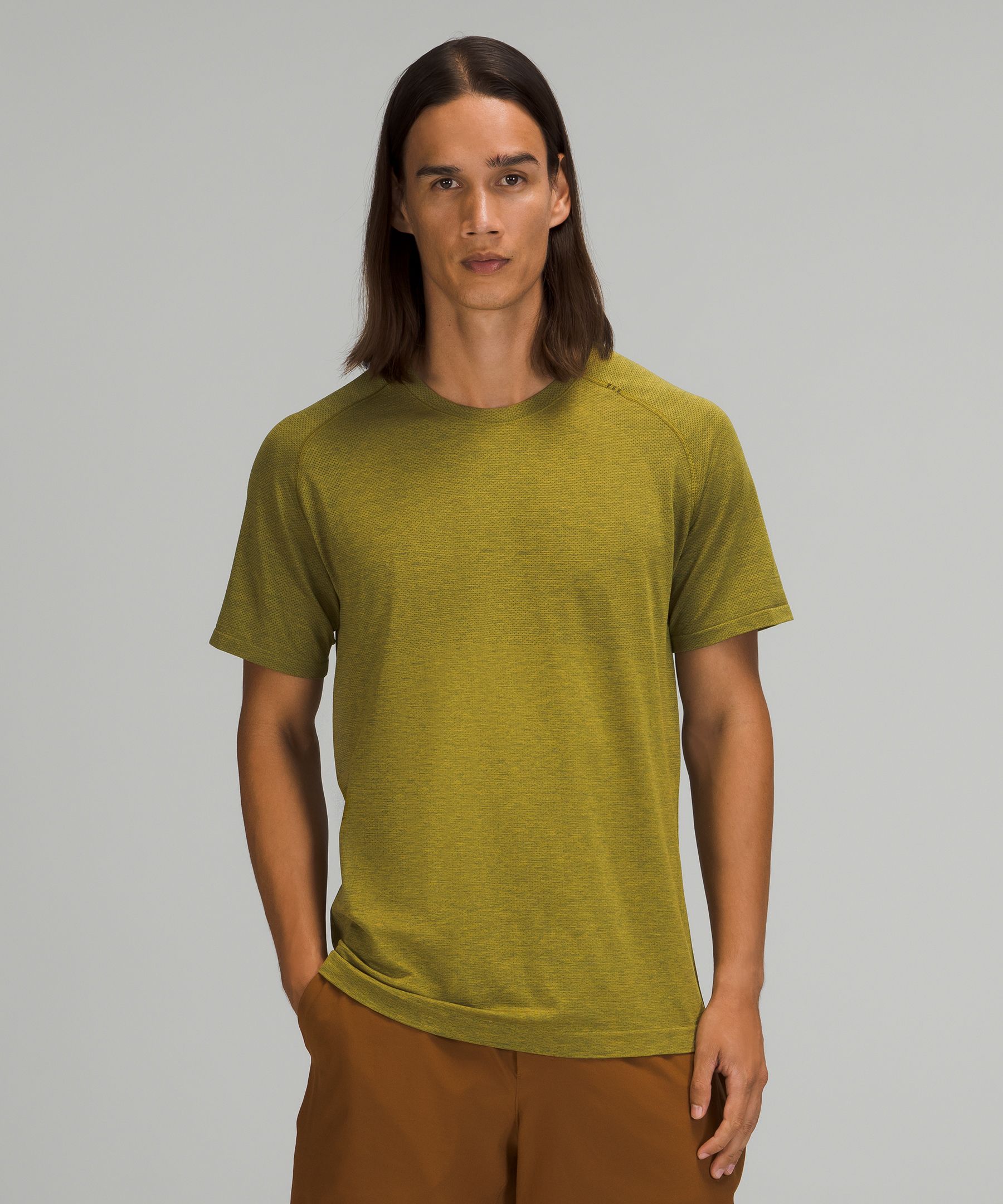 Lululemon Metal Vent Tech T-shirt 2.0 In Medium Olive/auric Gold